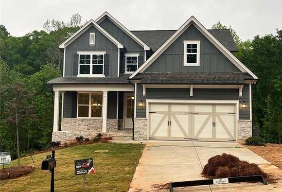Exterior view of Davidson Homes' New Home at 317 Riverwood Pass