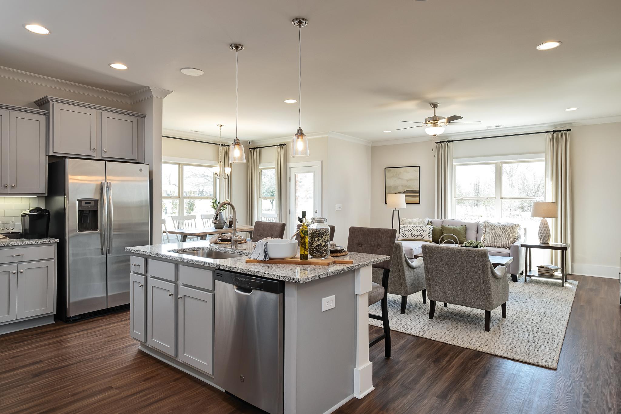 open-concept living space in Hartselle, AL