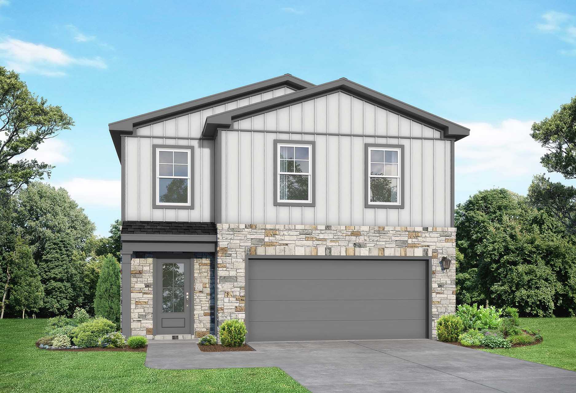 Exterior view of Davidson Homes' The Blanco Floor Plan