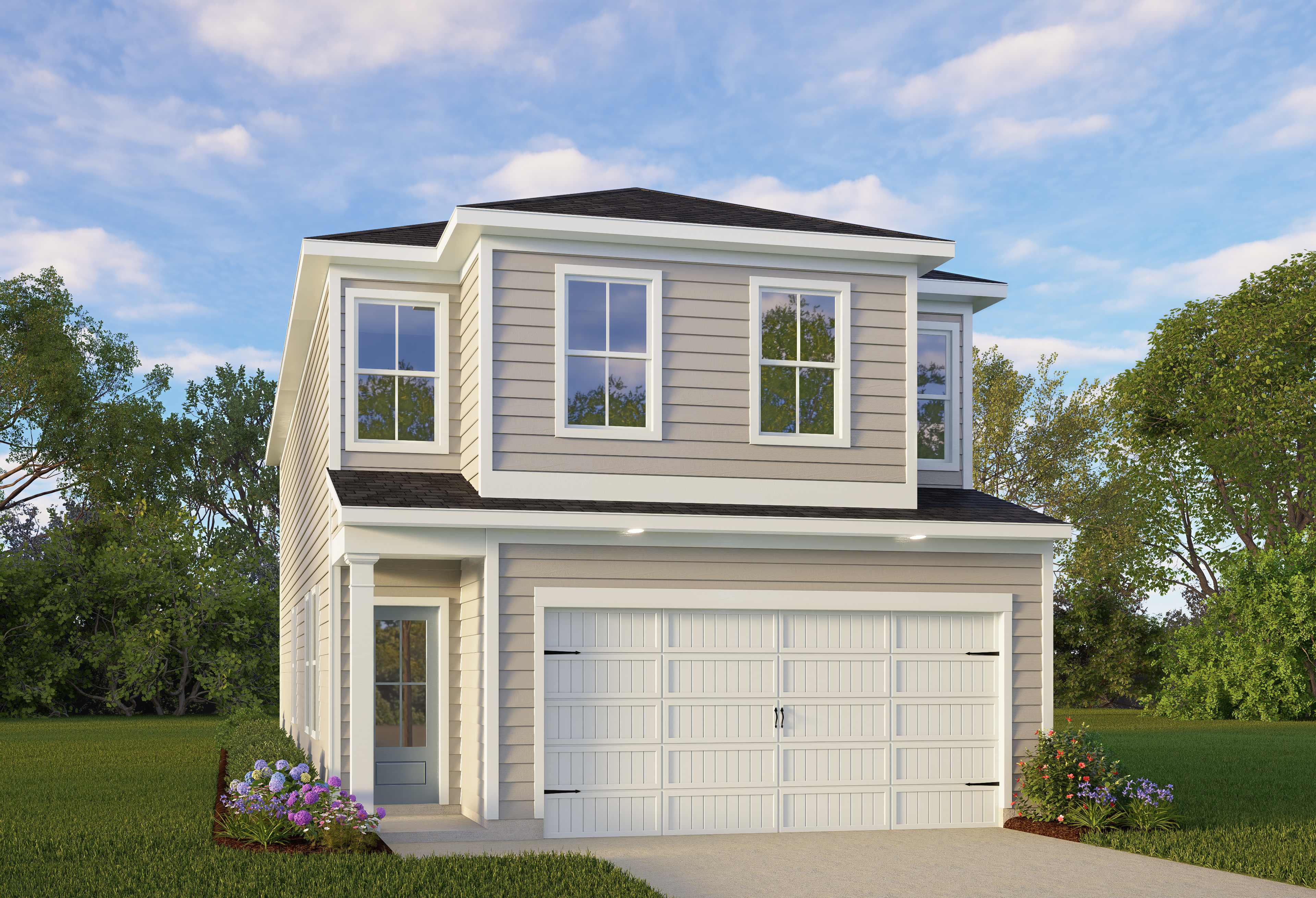 Exterior view of Davidson Homes' The Charlotte A Floor Plan