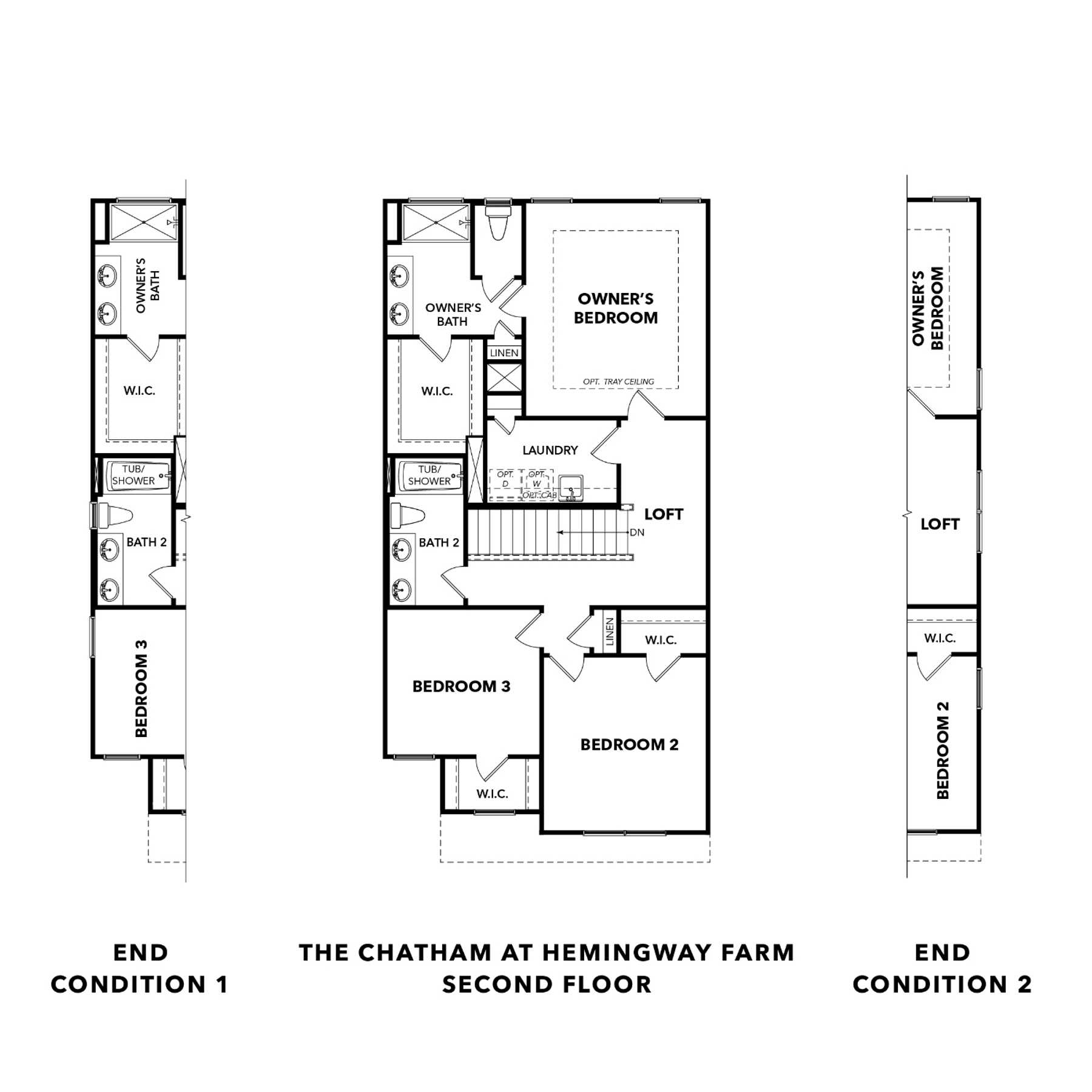 2 - The Chatham C buildable floor plan layout in Davidson Homes Homes' Hemingway community.