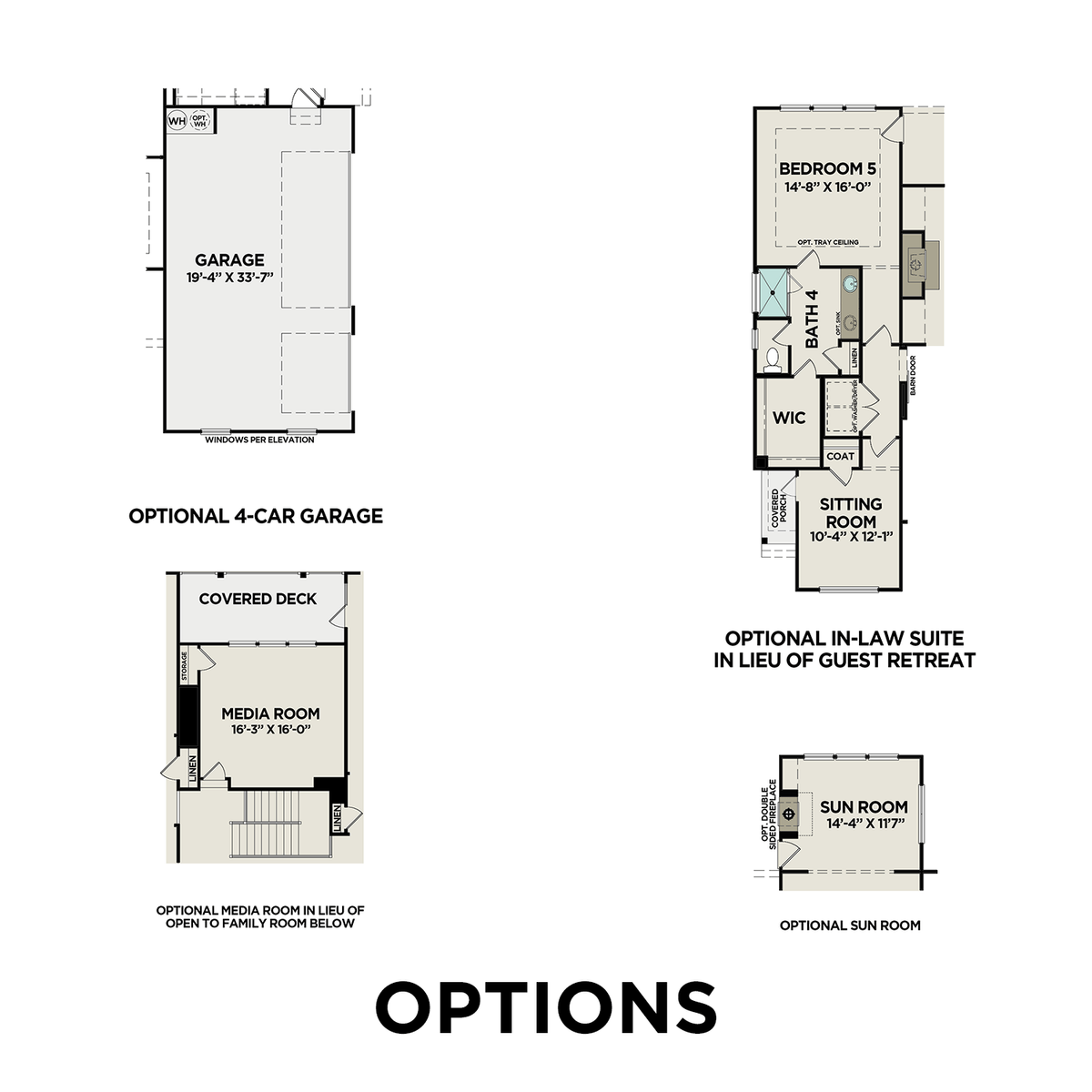 5 - The Argyle B floor plan layout for 2762 Twisted Oak Lane in Davidson Homes' Tanglewood community.