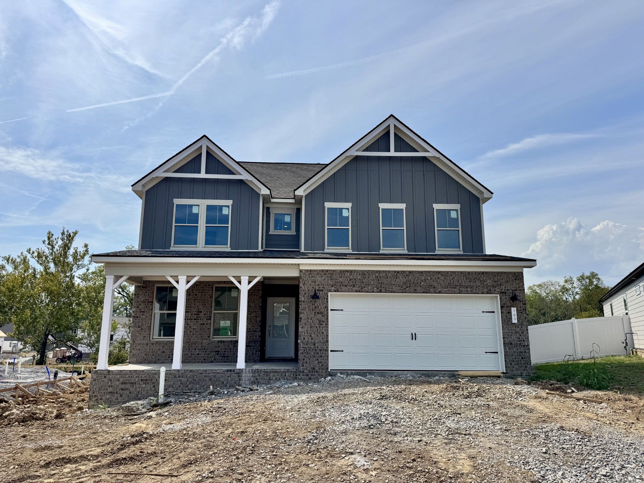 Exterior view of Davidson Homes' New Home at 103 Barnwood Rd