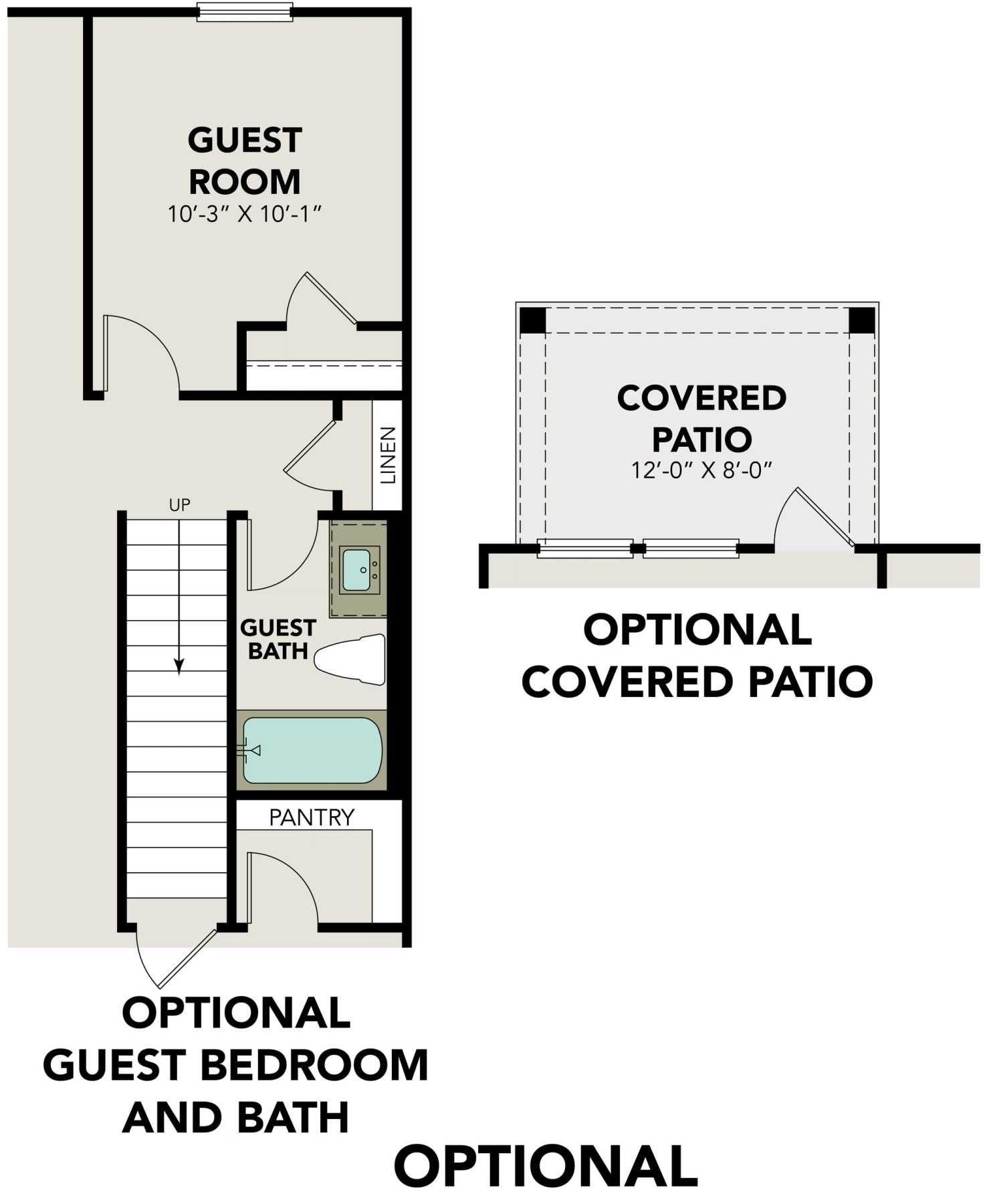 3 - The Gillian B buildable floor plan layout in Davidson Homes Homes' Meadows at Oak Creek community.