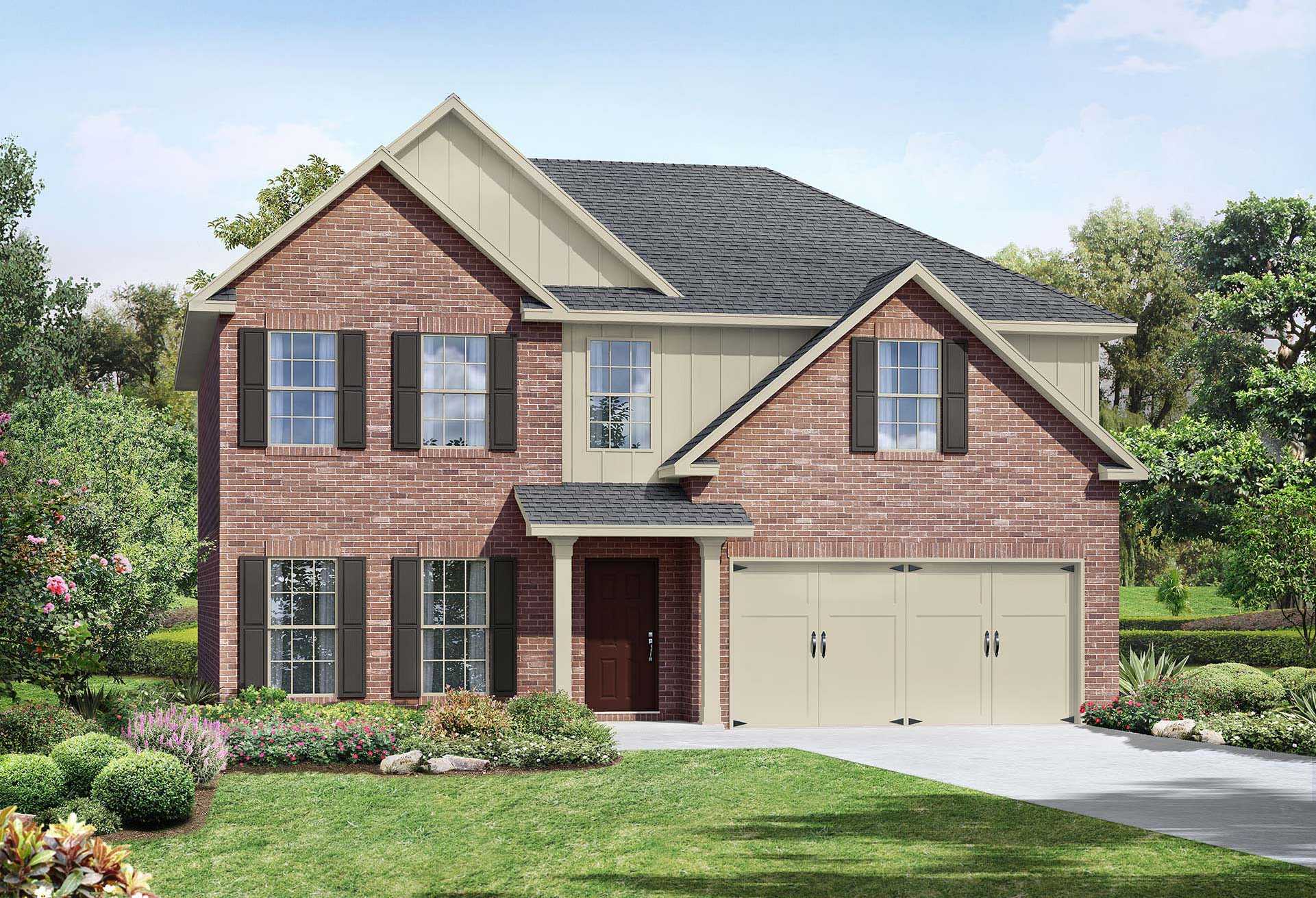 Exterior view of Davidson Homes' The Charleston D Floor Plan