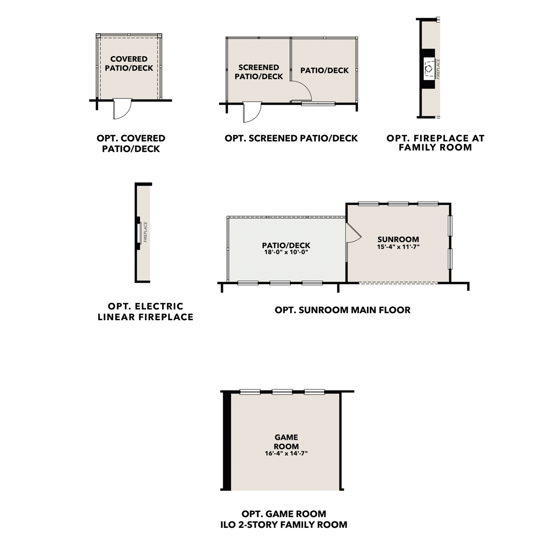 4 - The Danbury E buildable floor plan layout in Davidson Homes Homes' Melody Lakeside Estates community.