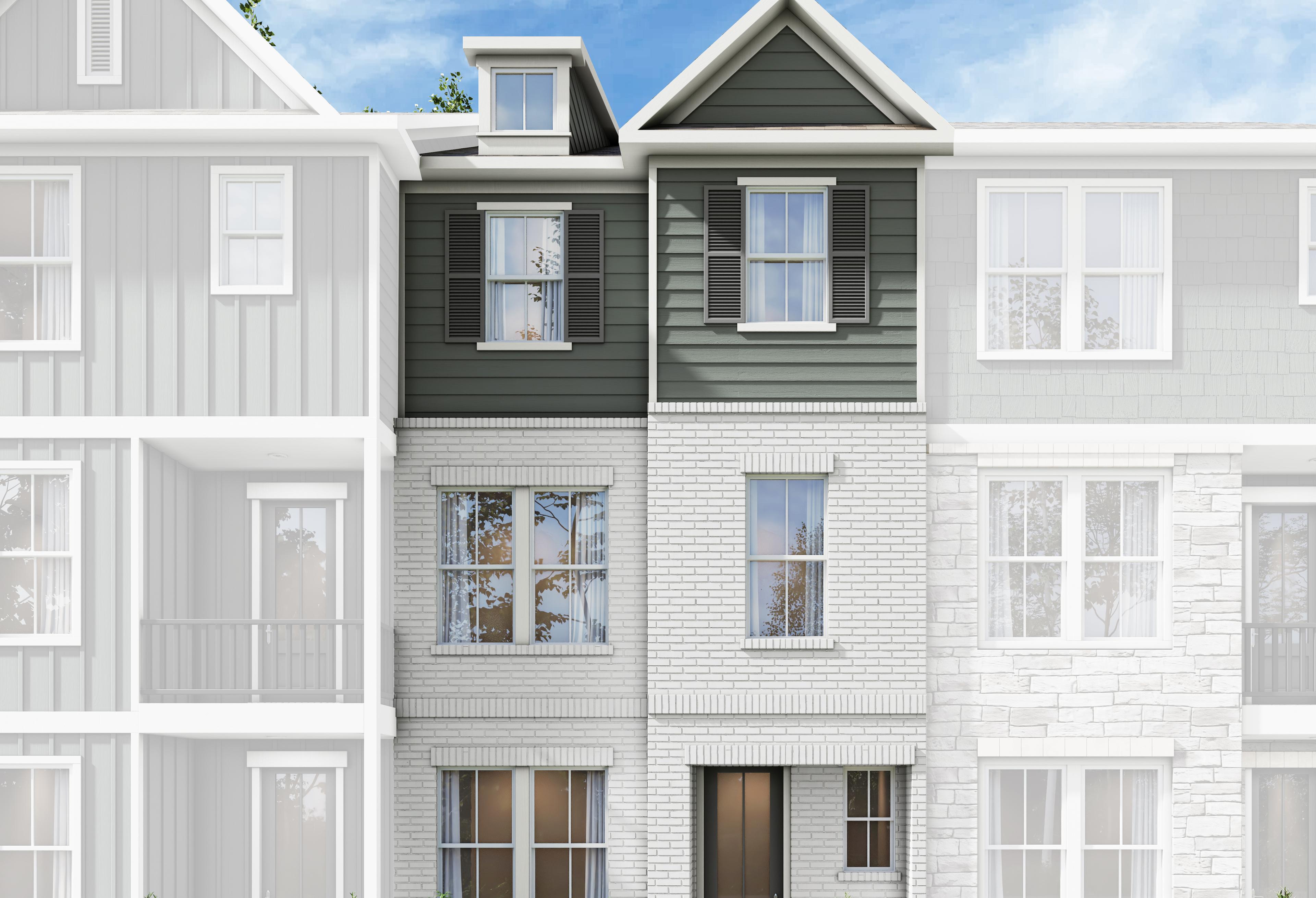 Exterior view of Davidson Homes' The Lincoln A Floor Plan