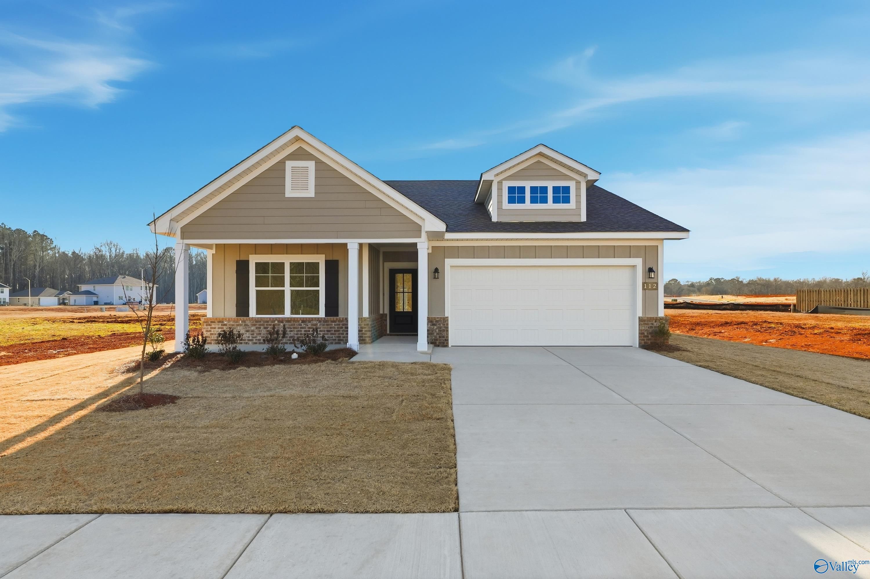 Exterior view of Davidson Homes' New Home at 112 Plum Tree Drive