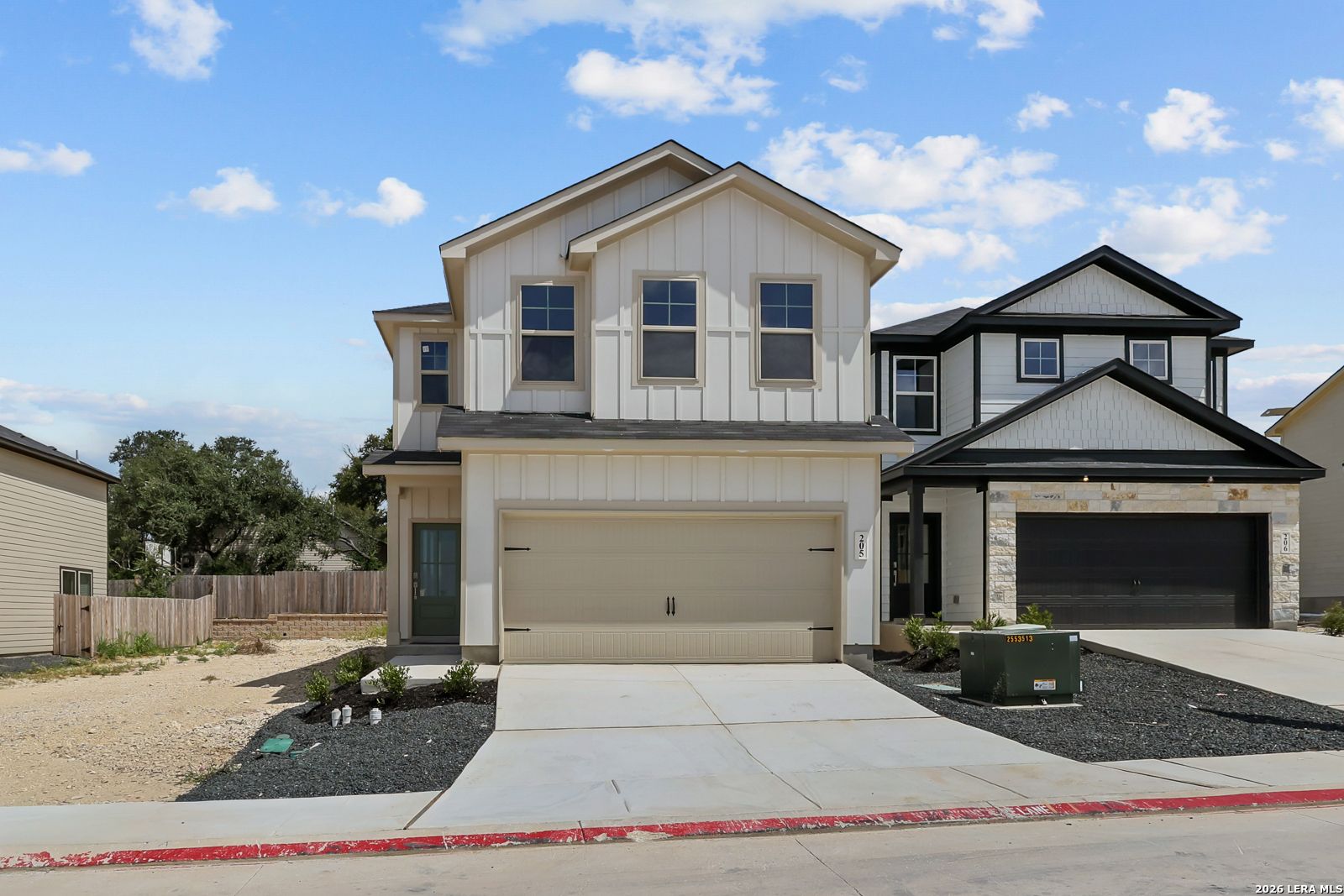Two-story Gillian C floor plan by Davidson Homes with a two-car garage in Meadows at Oak Creek, San Antonio, Texas.