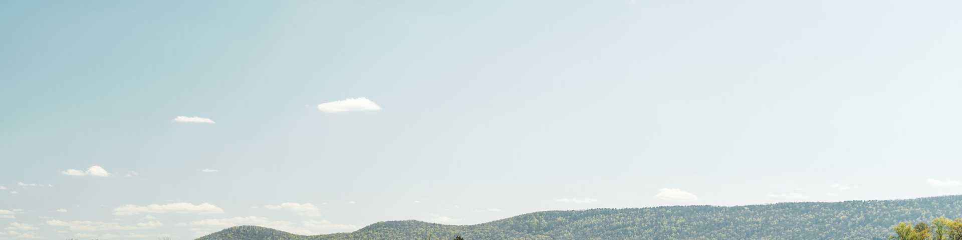 Green, Lush Alabama Valley with Mountain Backdrop