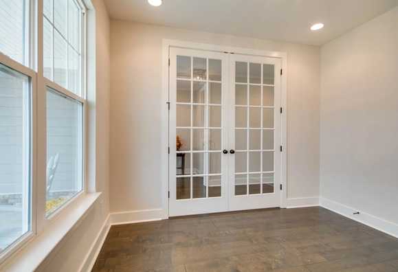 Davidson Homes The Hathaway Floor Plan Study with French Doors