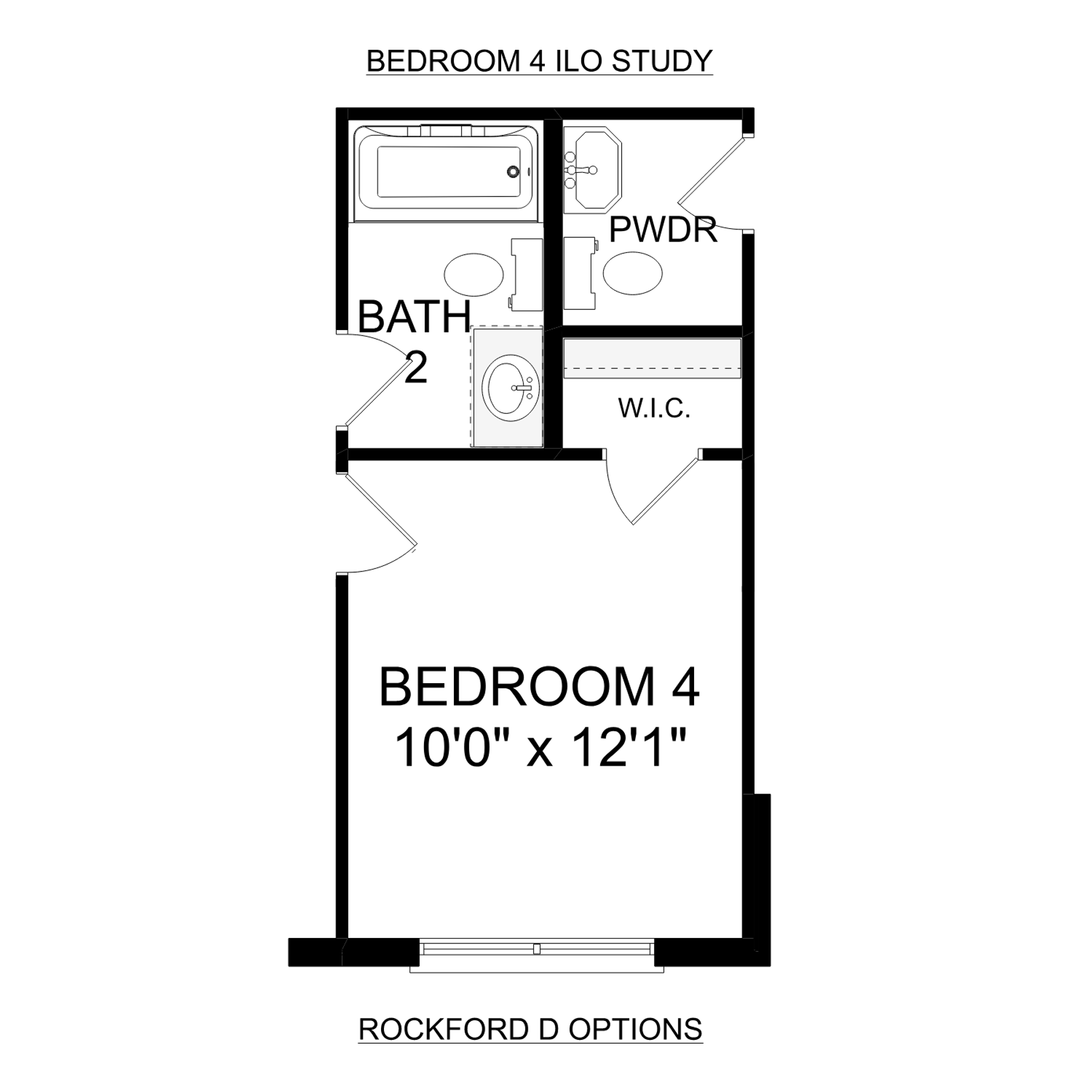 2 - The Rockford D buildable floor plan layout in Davidson Homes Homes' Waverly Estates community.