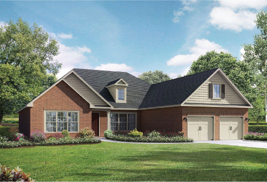 Exterior view of Davidson Homes' The Oxford Floor Plan