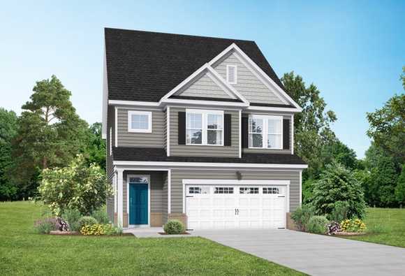 Exterior view of Davidson Homes' The Grace A Floor Plan