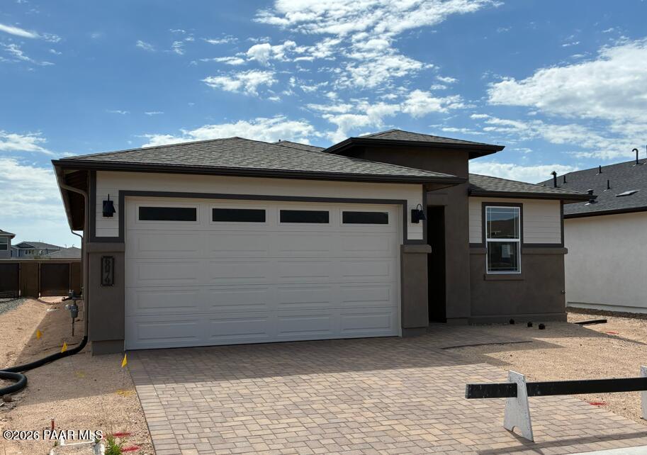 The Coronado A floor plan by Davidson Homes featuring a 2-car garage in South Ranch, Prescott, Arizona.