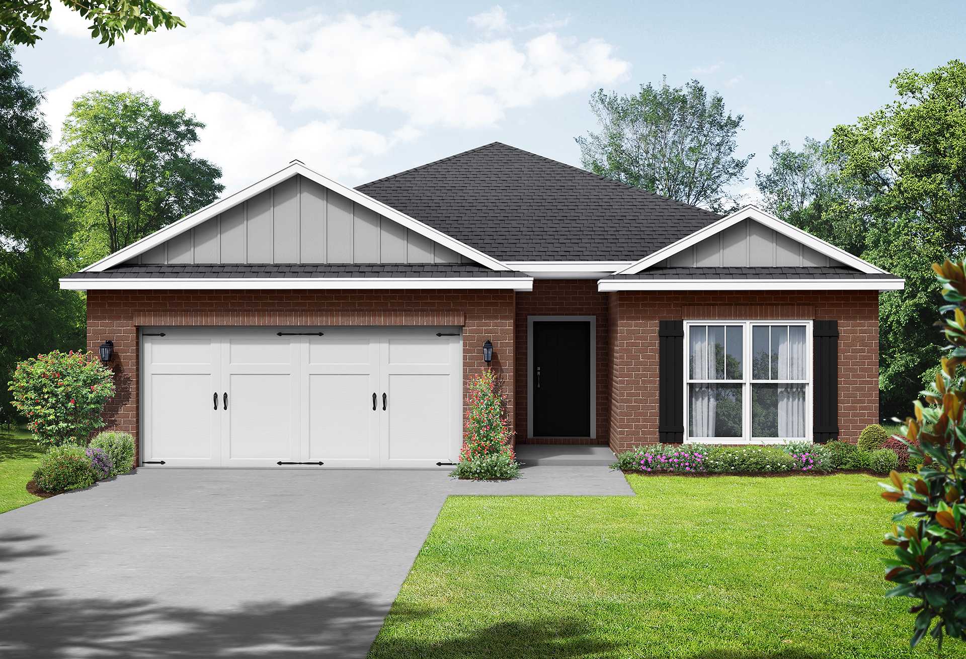 Exterior view of Davidson Homes' The Everett Floor Plan