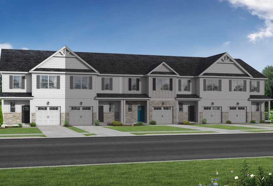 Exterior view of Davidson Homes' The Warren Exterior Floor Plan