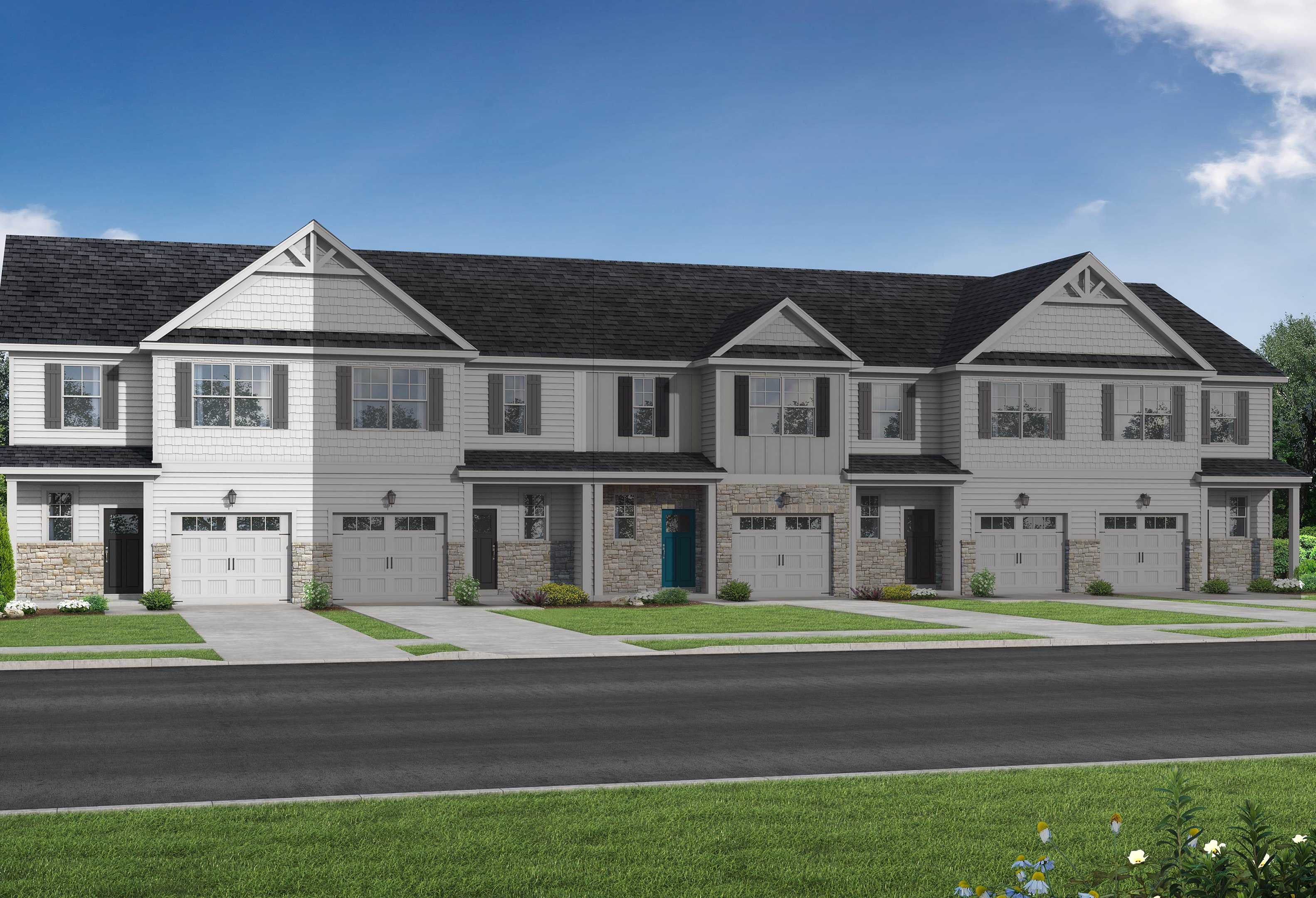 Exterior view of Davidson Homes' The Warren Exterior Floor Plan