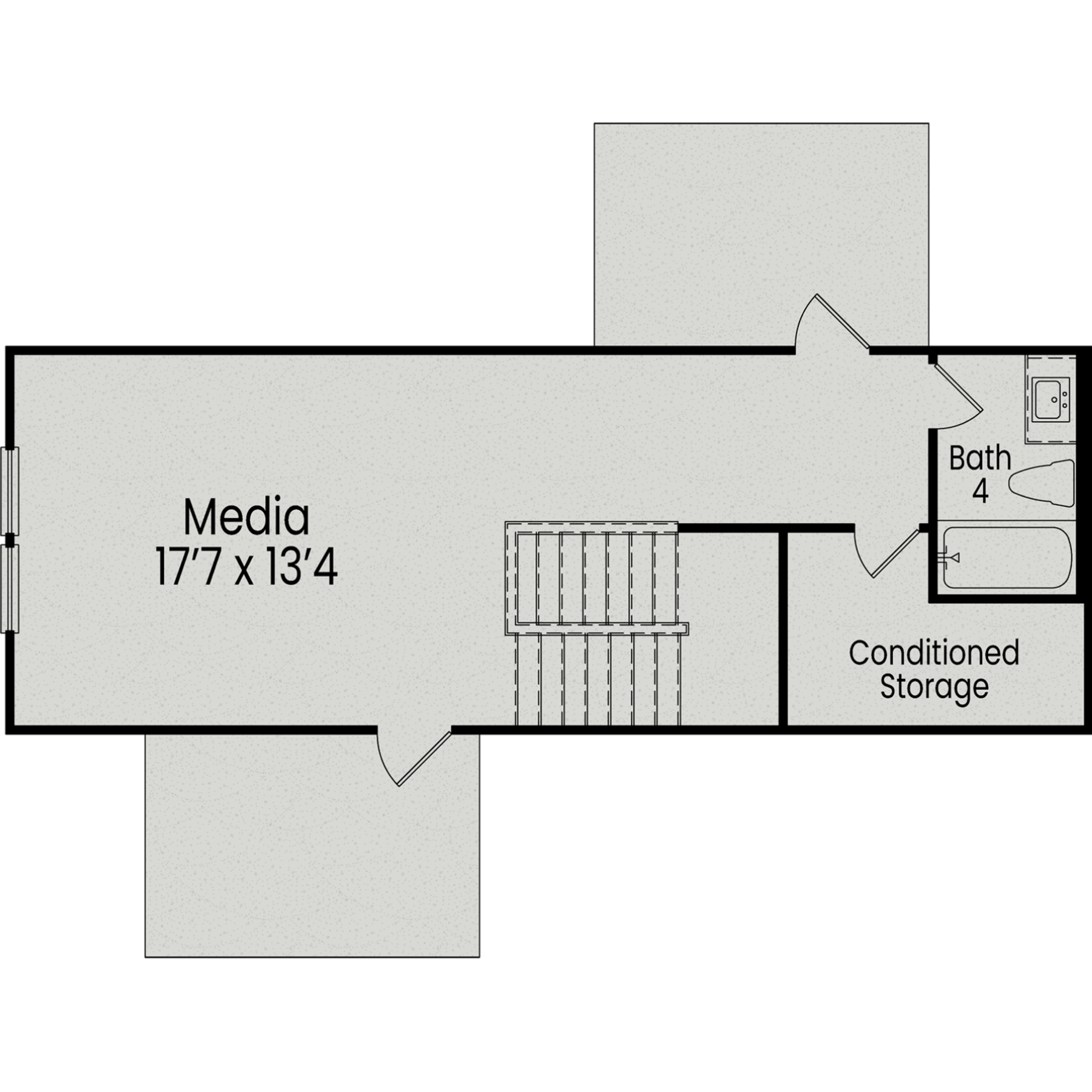 3 - The Beech A buildable floor plan layout in Davidson Homes Homes' Enclave at Belmont community.
