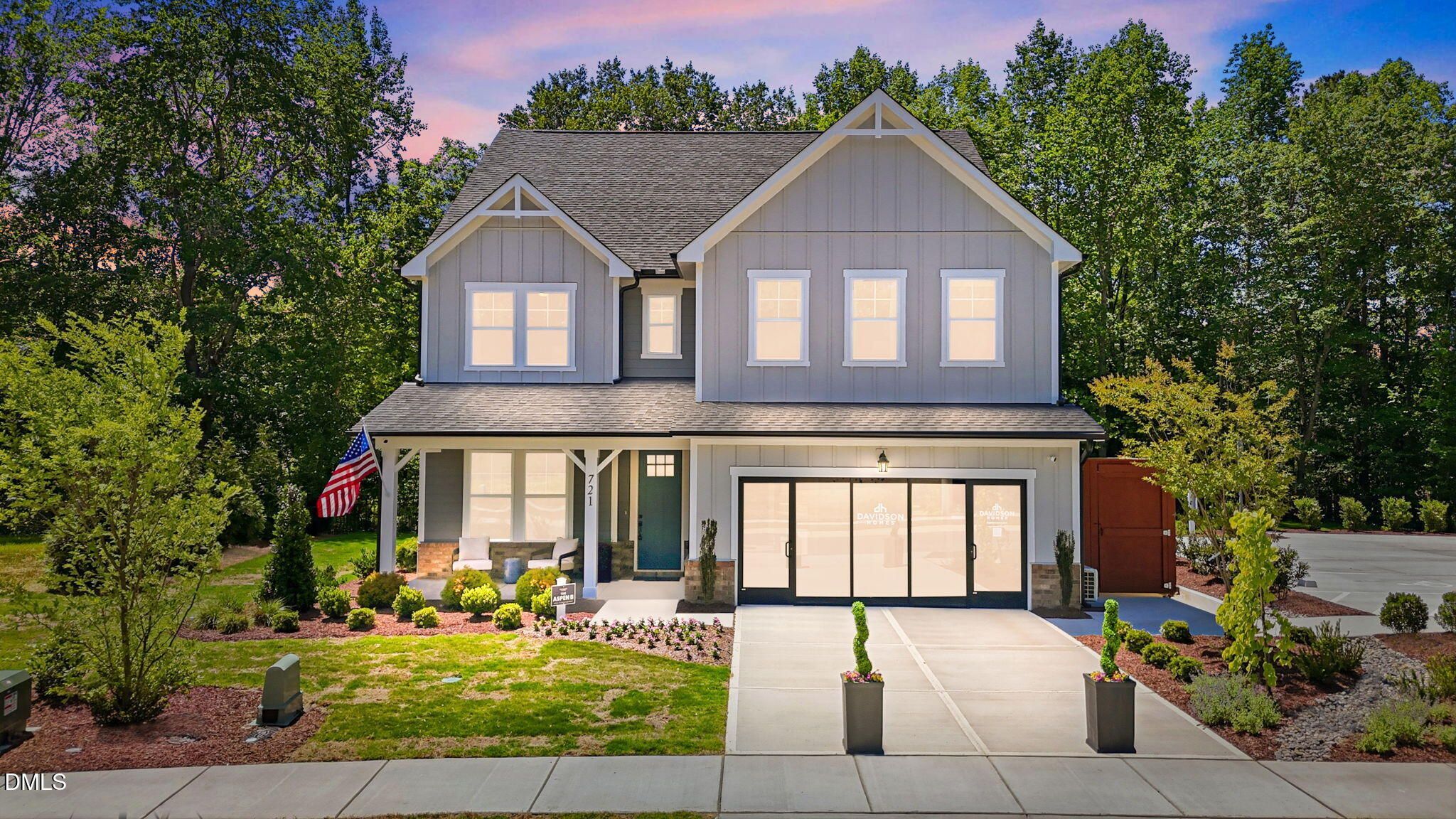 Exterior view of Davidson Homes' New Home at 721 Wendell Ridge Drive