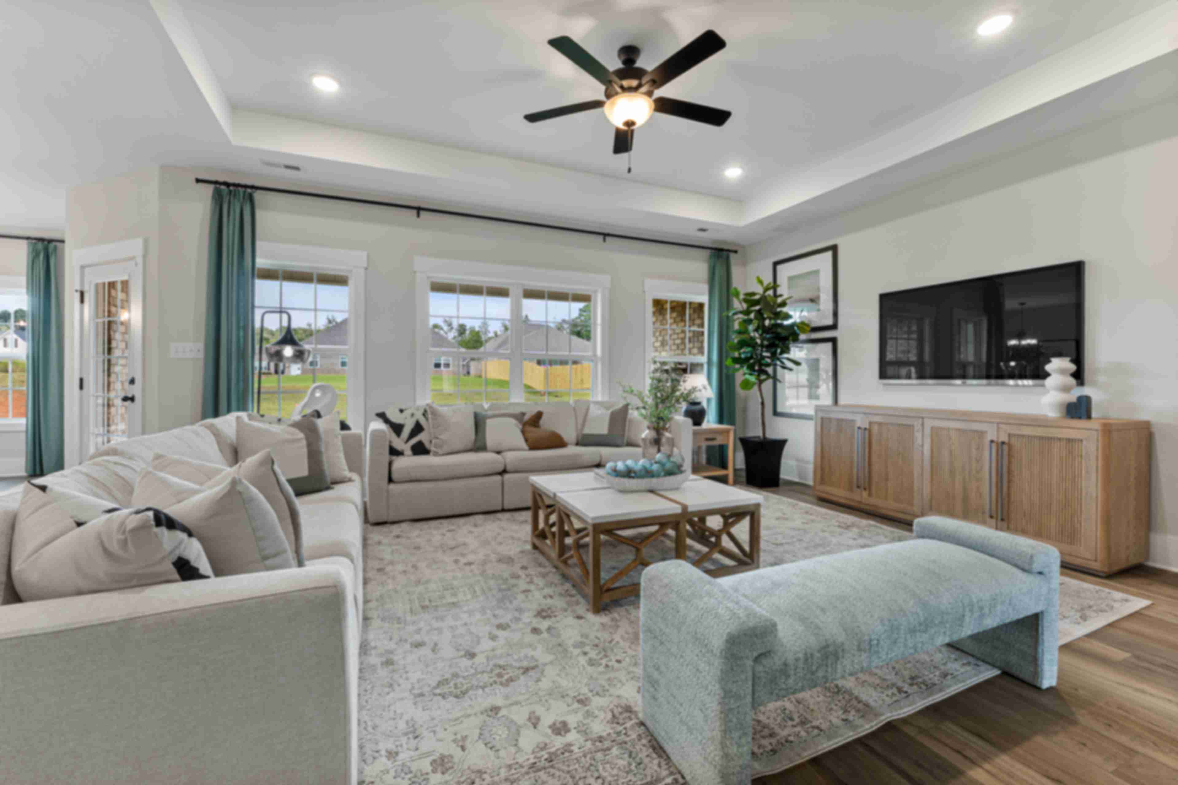 River Road Estates spacious and bright living room