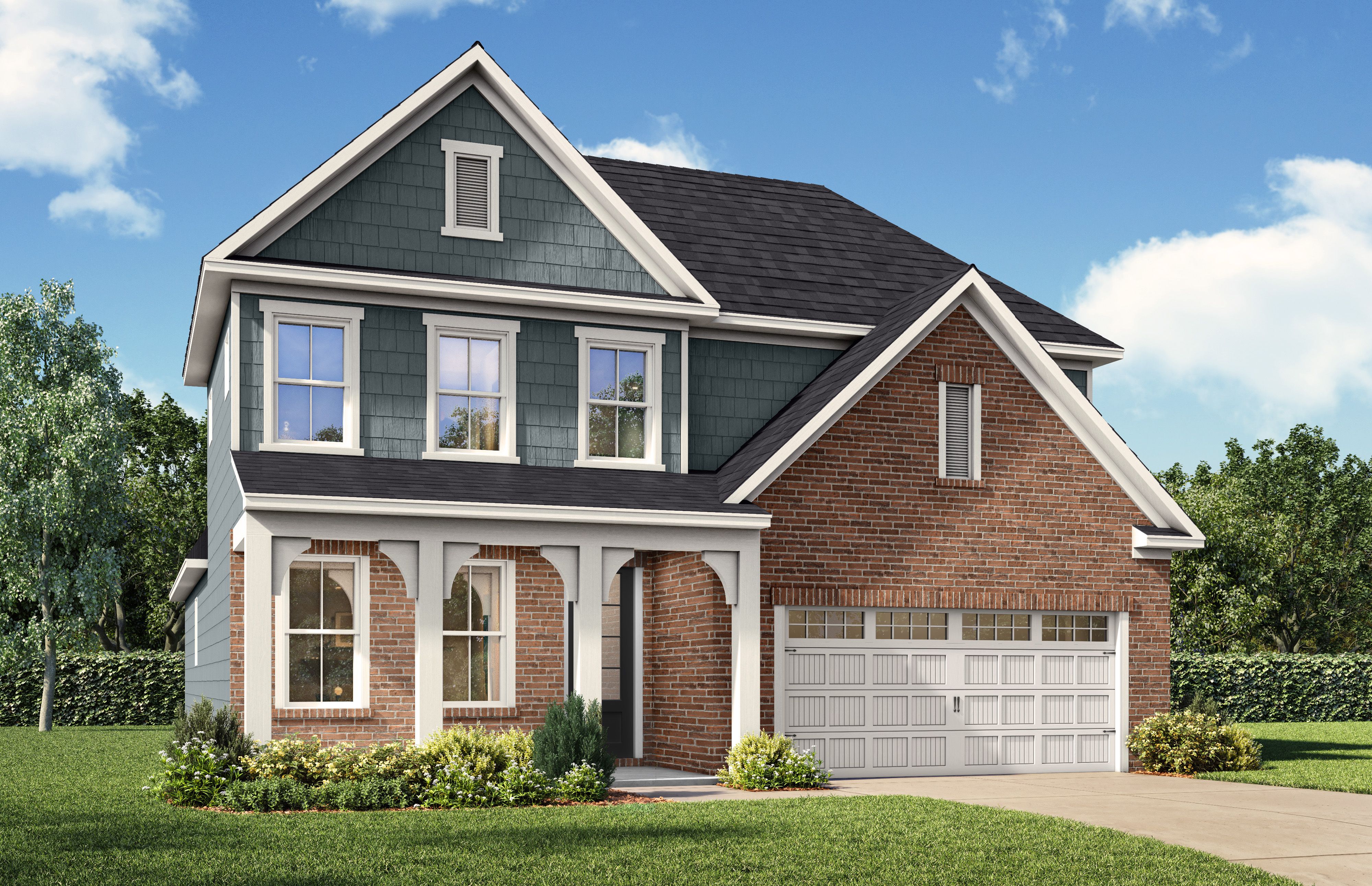 Exterior view of Davidson Homes' The Ashport G Floor Plan
