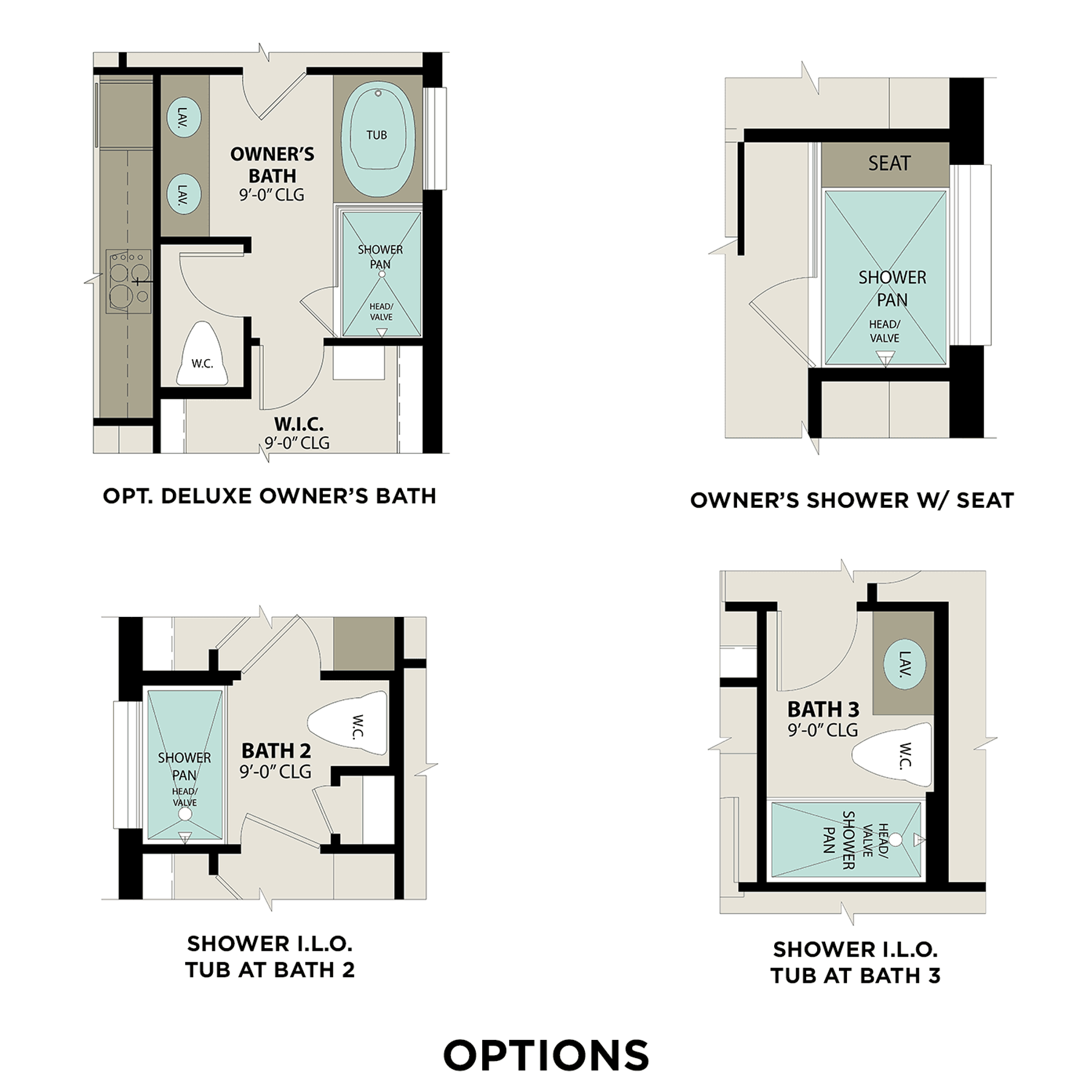 2 - The Acadia buildable floor plan layout in Davidson Homes Homes' Windmill Estates community.