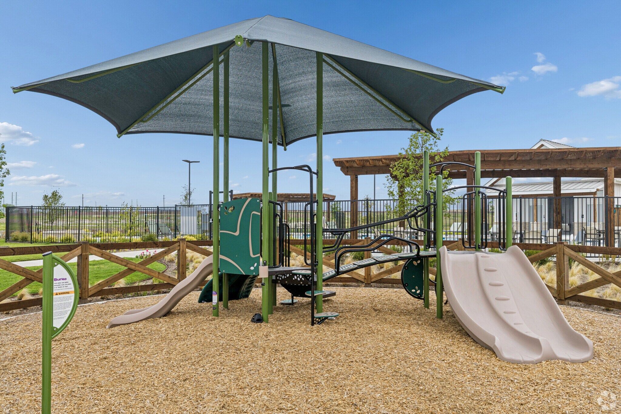 Toddler and pre-school playground with slides for Parks at Foster Crossing in Anna, TX