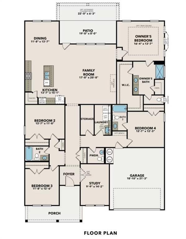 The Harrison G floor plan by Davidson Homes in Cedar Farms, Winder, GA: 2,559 sq ft, 4-bedroom, 3.5-bath layout.