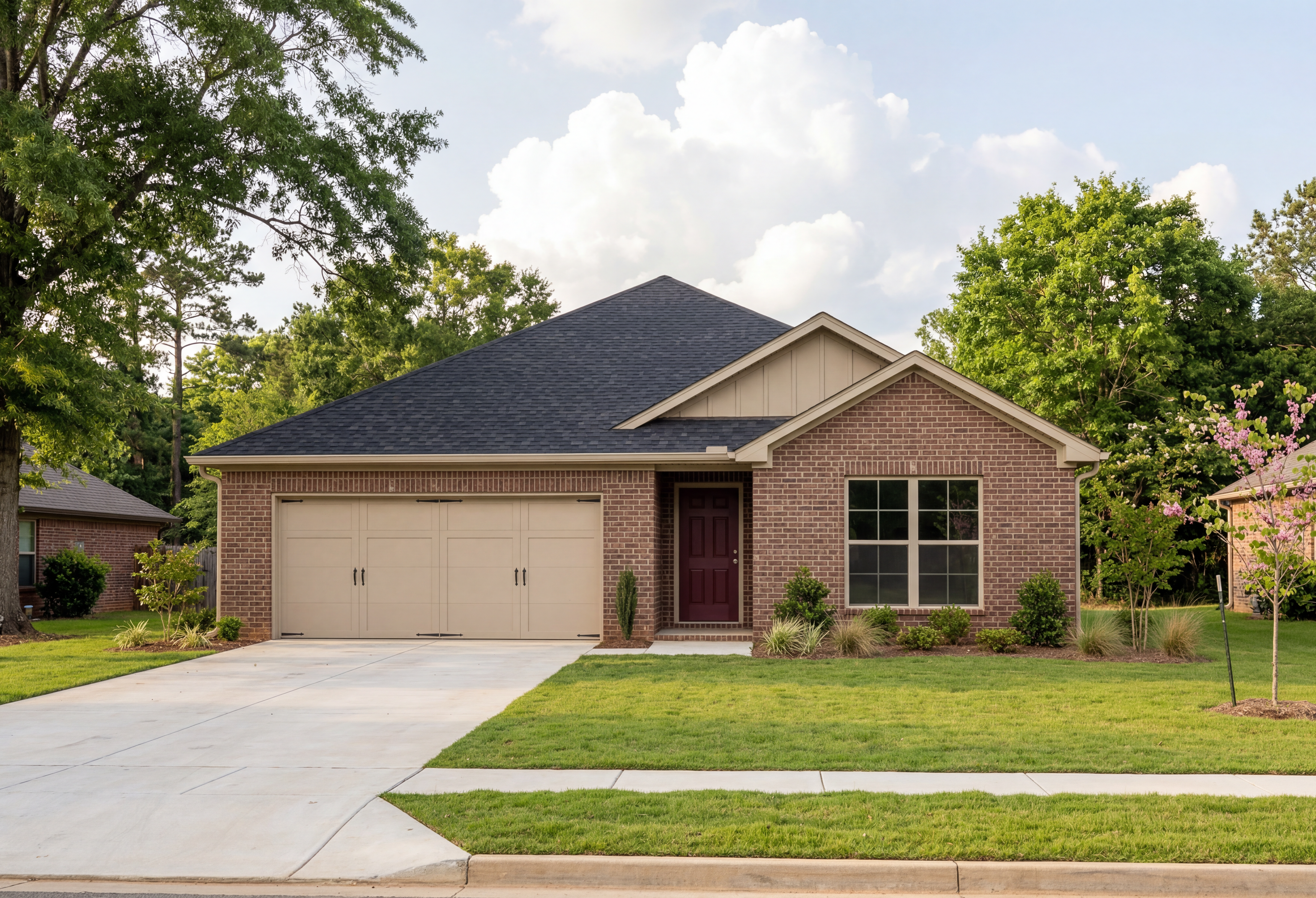Exterior view of Davidson Homes' The Asheville Floor Plan