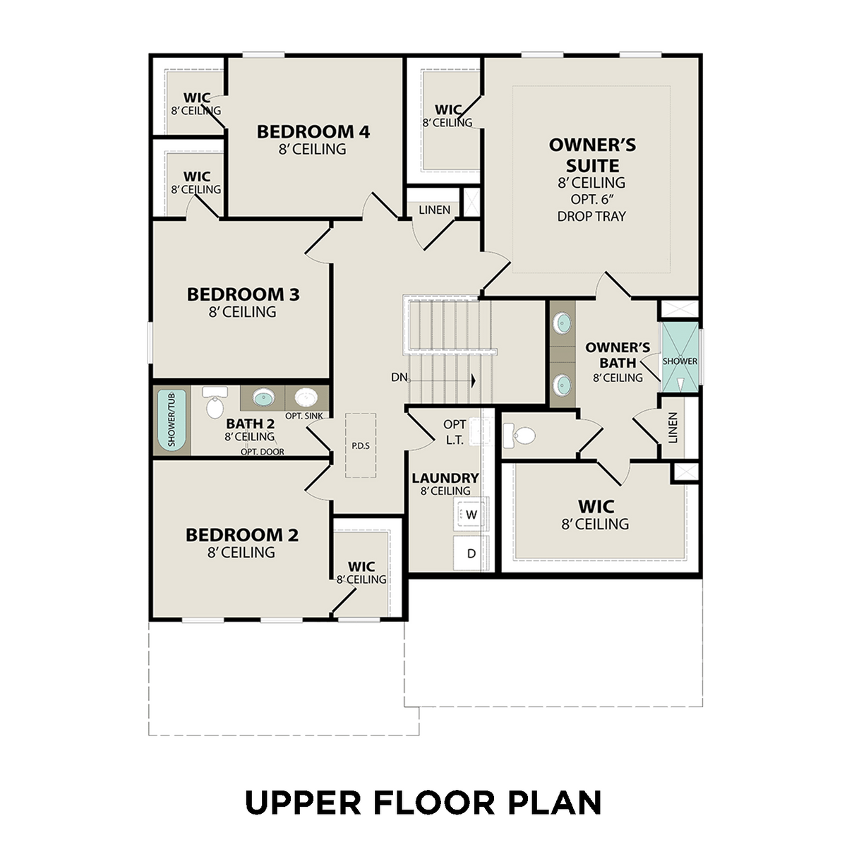 2 - The Henry C floor plan layout for 4063 Wheeler Drive in Davidson Homes' Sage Farms community.