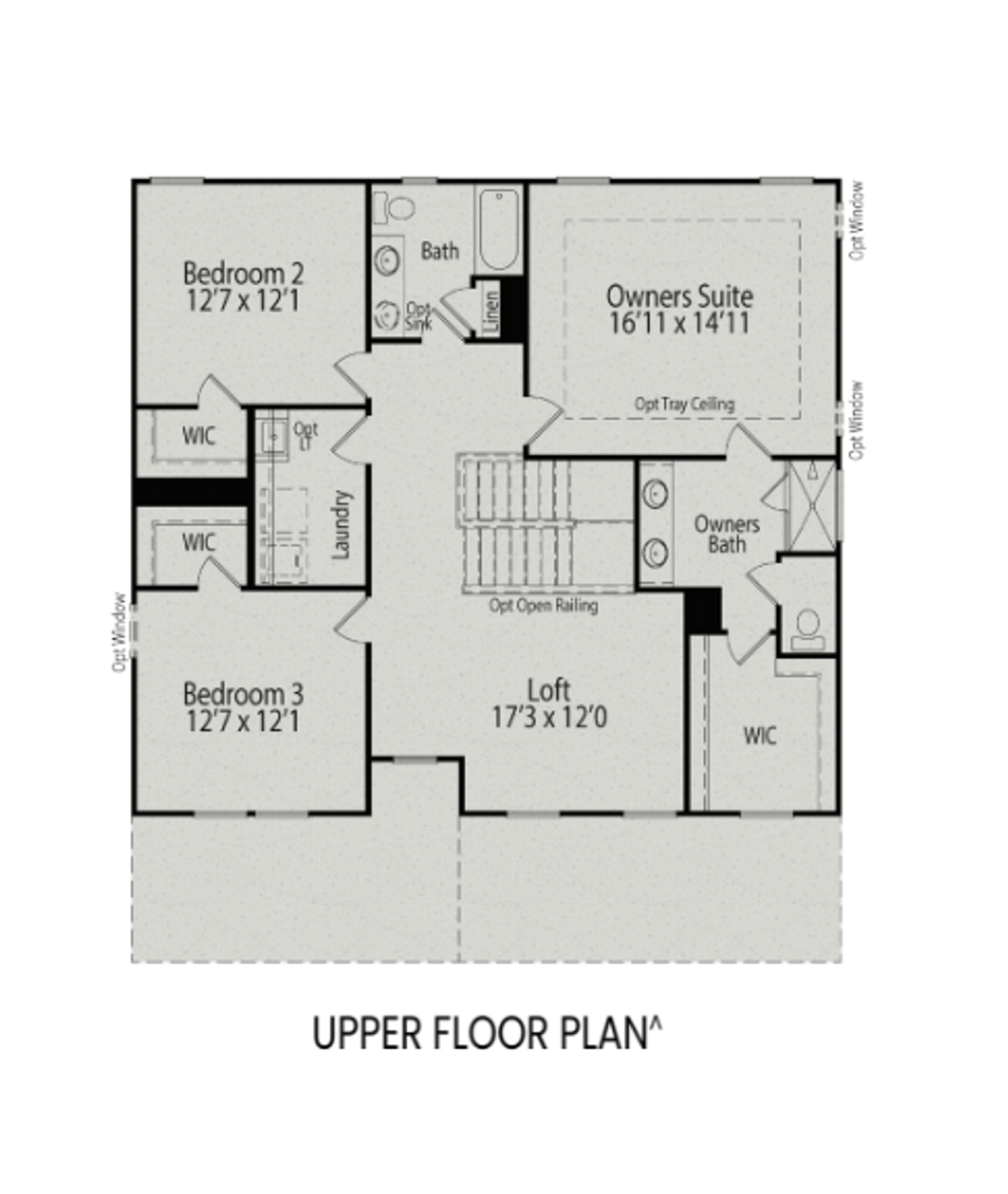 2 - The Willow G buildable floor plan layout in Davidson Homes Homes' Windgate community.