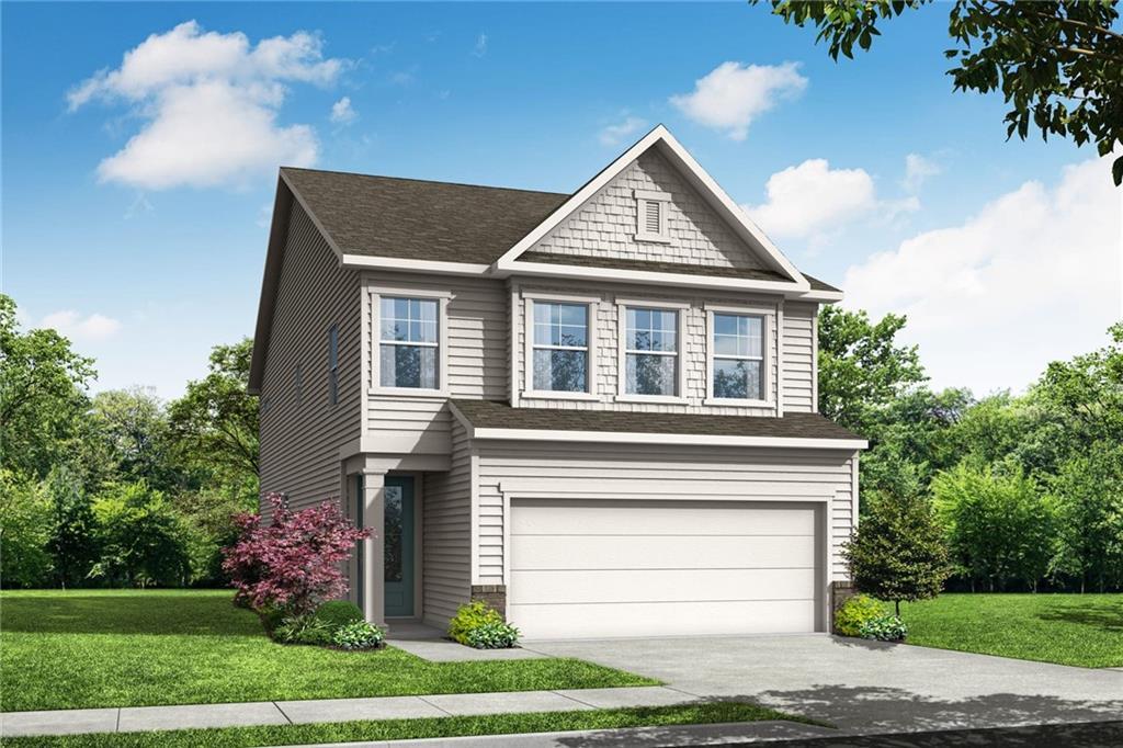 Two-story, 3-bedroom Marion A floor plan by Davidson Homes with 2-car garage in The Village at Shallowford, Kennesaw, GA.