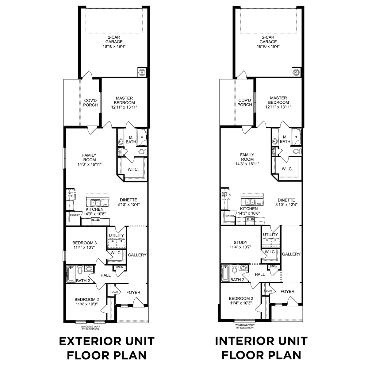 1 - The Camilla C floor plan layout for 425 Ronnie Drive in Davidson Homes' Cain Park community.