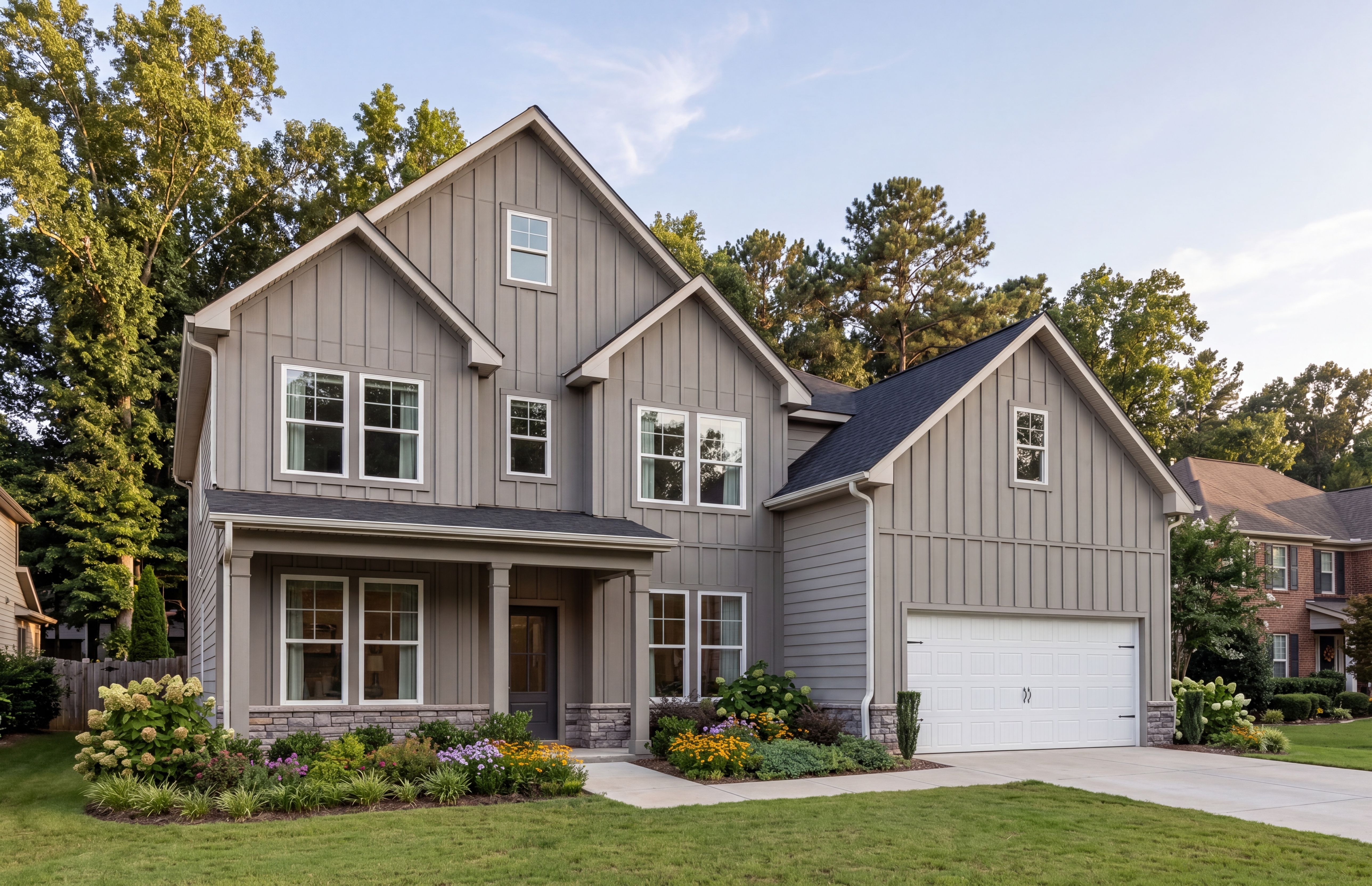 Exterior view of Davidson Homes' The Remington Floor Plan