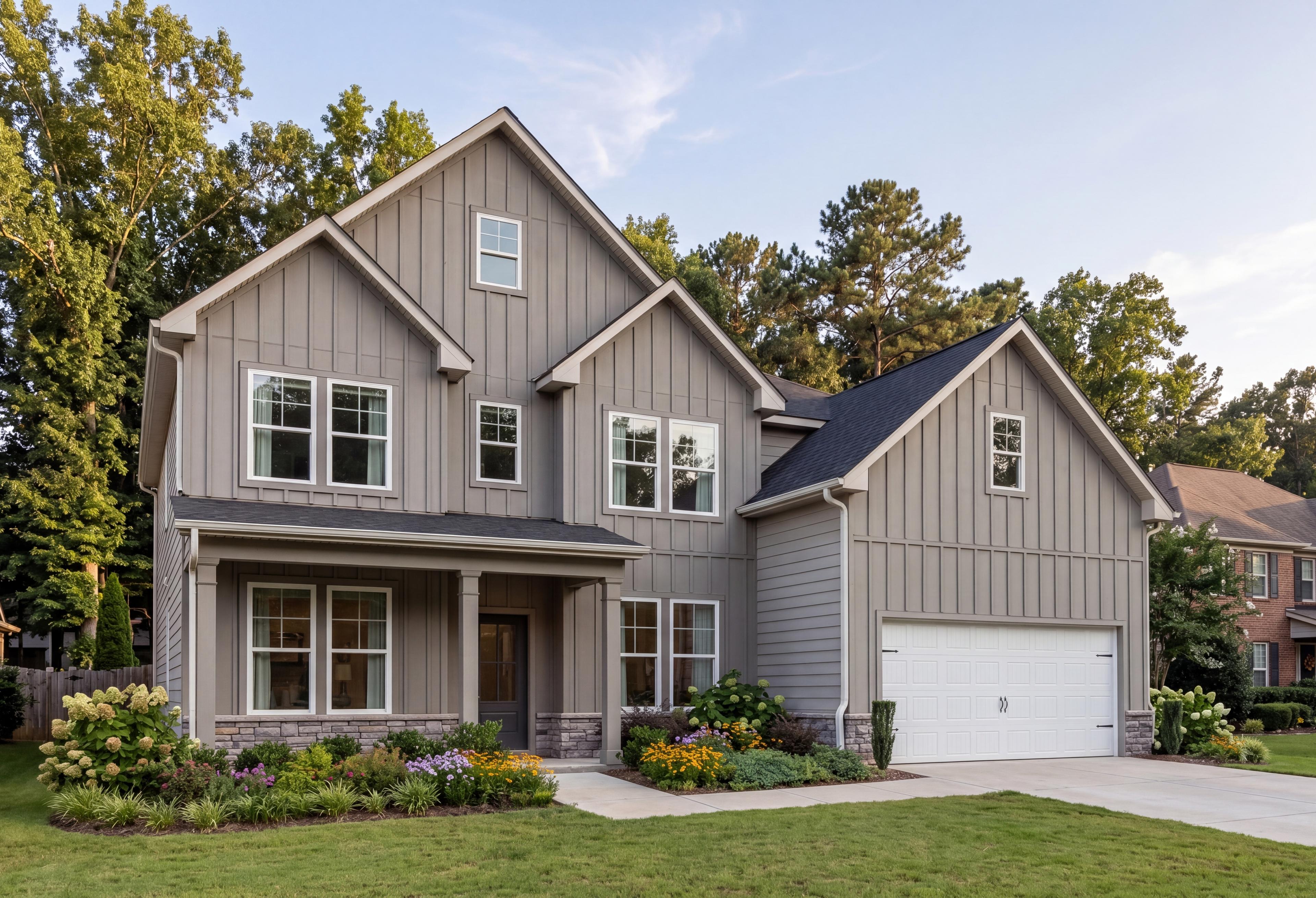 Exterior view of Davidson Homes' The Remington Floor Plan