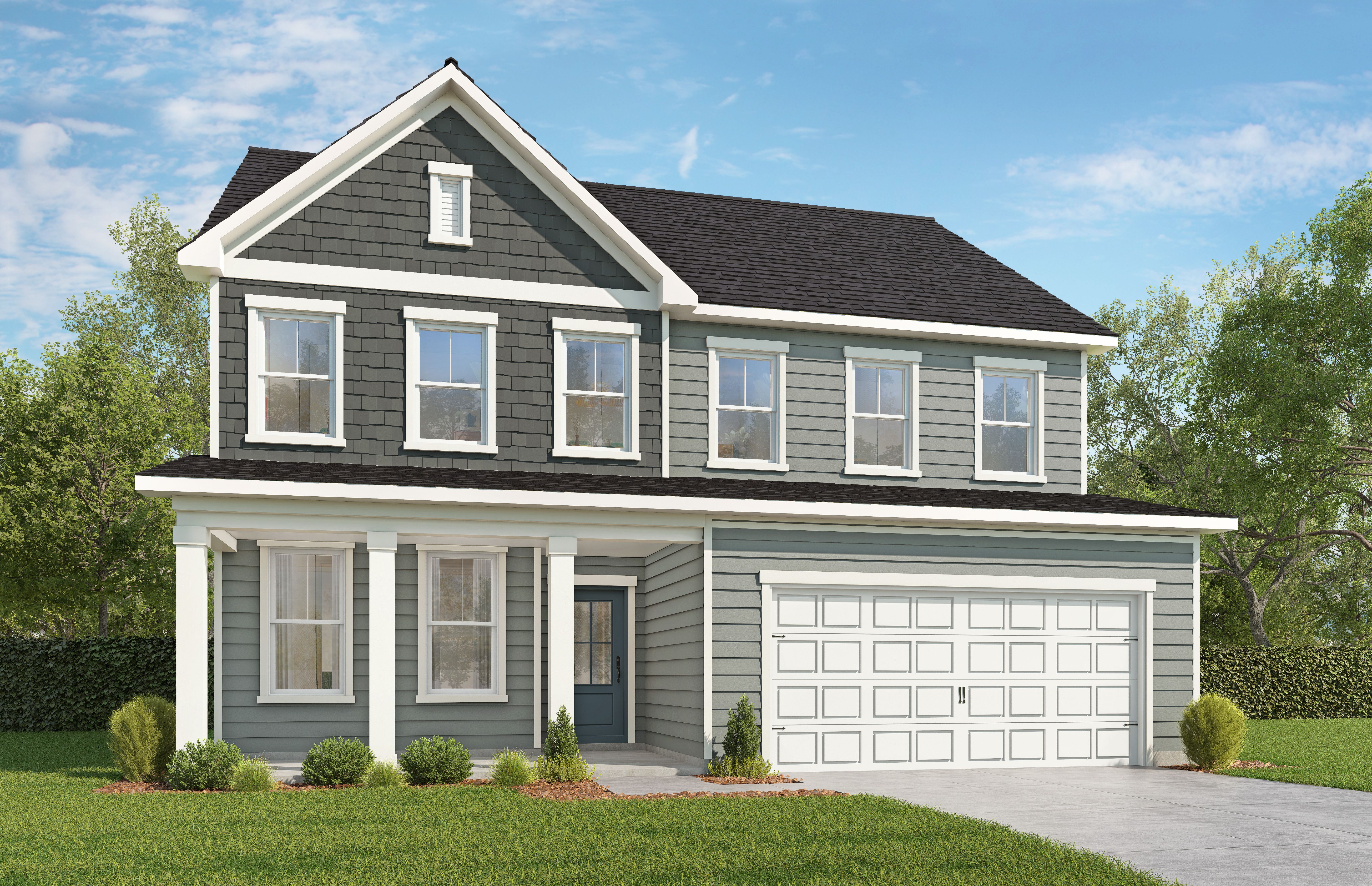 Exterior view of Davidson Homes' The Juniper Floor Plan