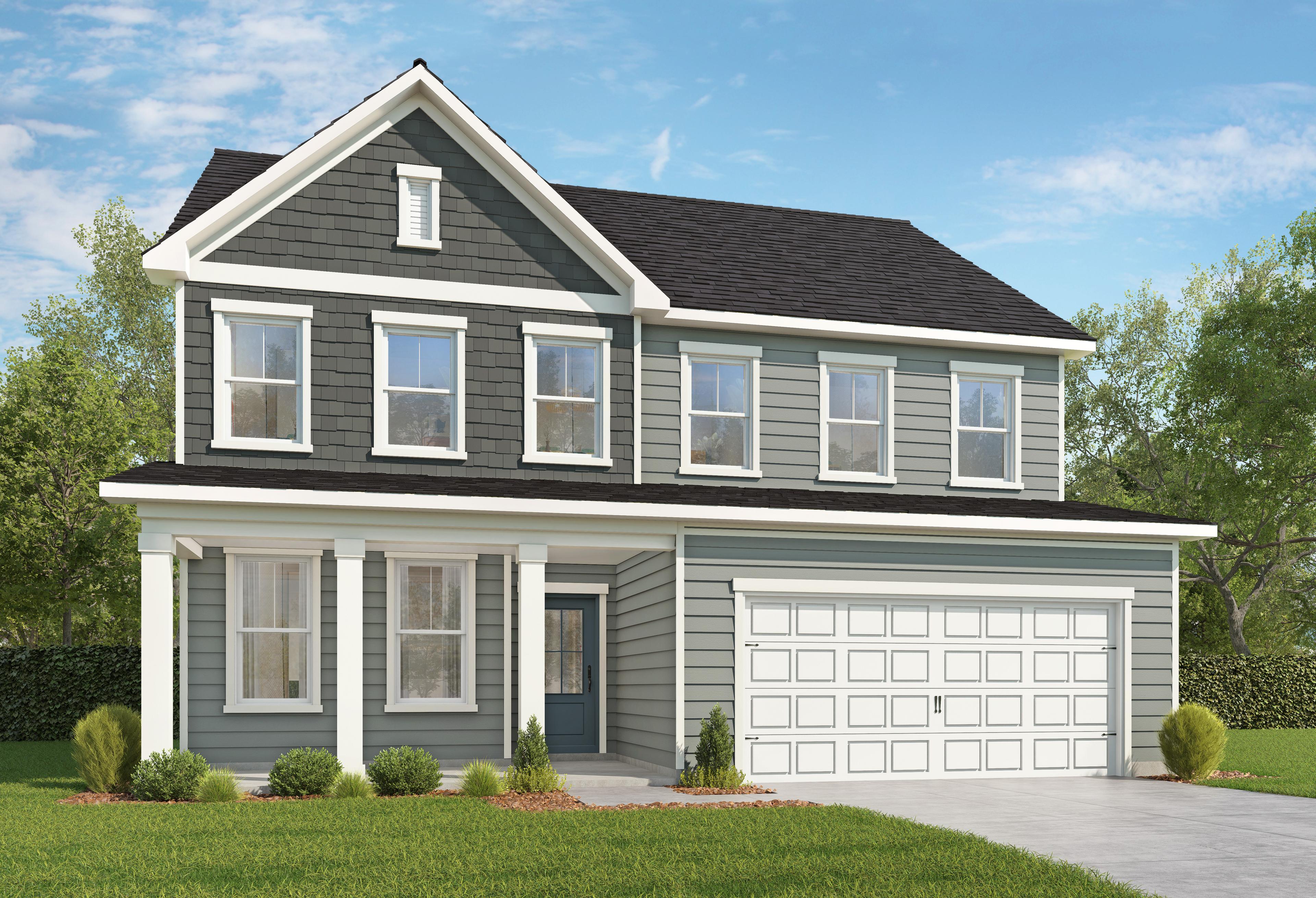 Exterior view of Davidson Homes' The Juniper Floor Plan