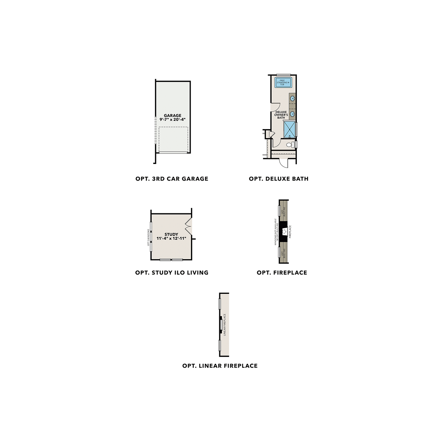 2 - The Glenwood B buildable floor plan layout in Davidson Homes Homes' Wehunt Meadows community.