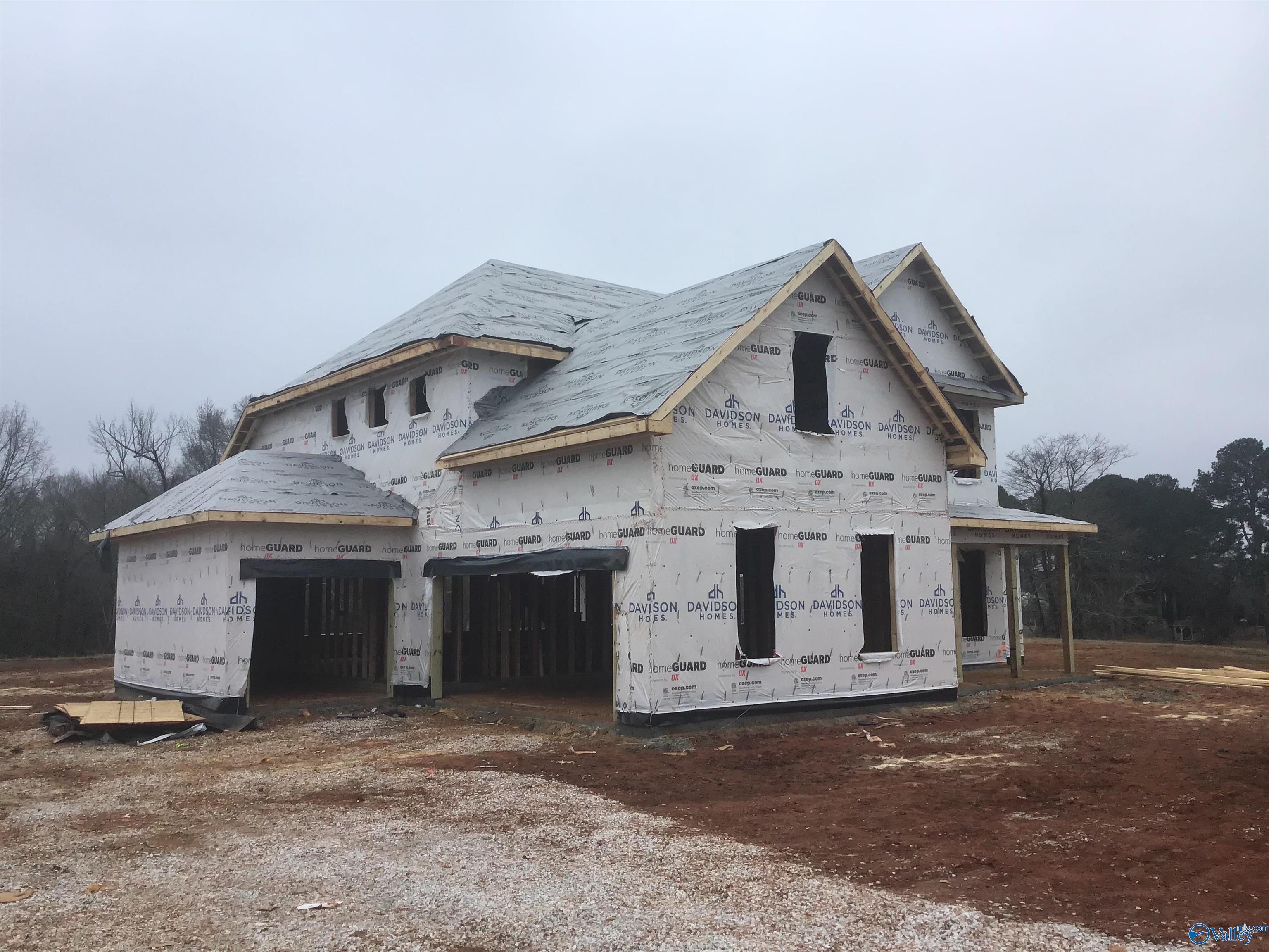 Framed two-story 4-bedroom home with 2-car garage, The Emory plan by Davidson Homes in Hollon Meadow, Decatur, Alabama
