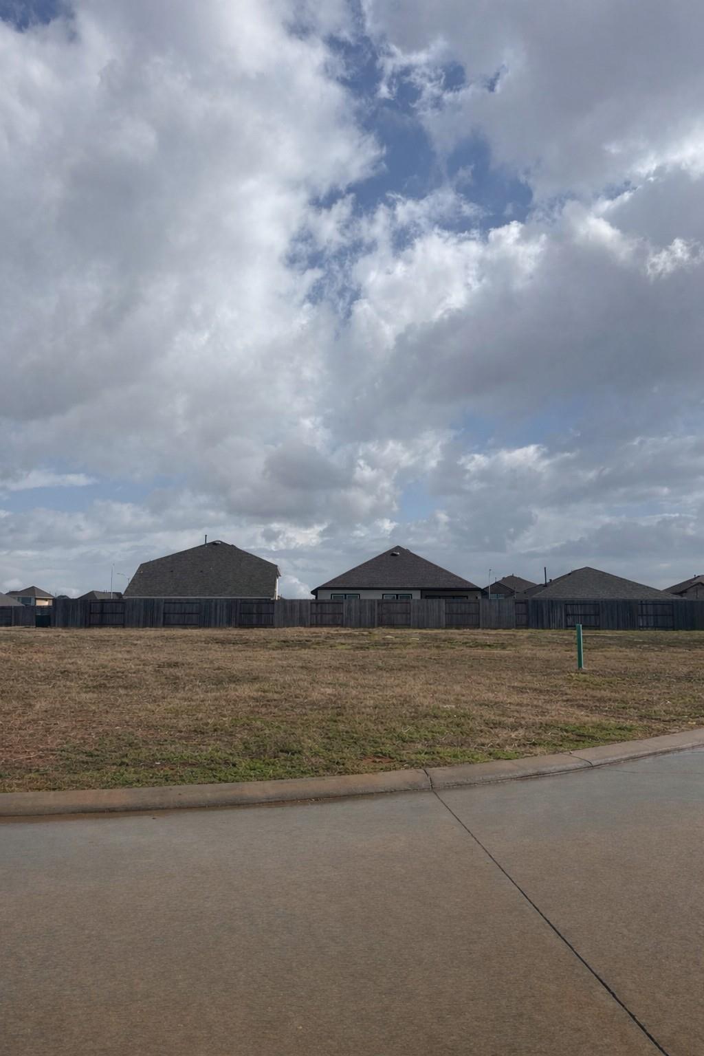 Row of modern one-story homes with dark shingled roofs on grassy lot in Sunterra, Katy, Texas - Davidson Homes The Laguna C