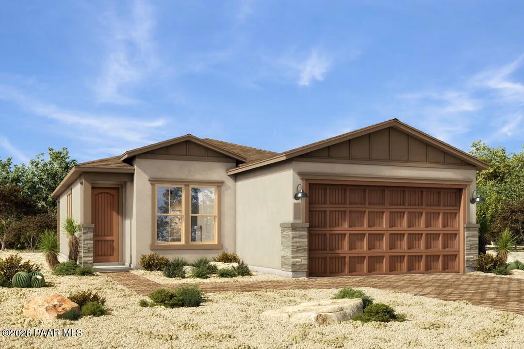 Exterior view of Davidson Homes' New Home at 7653 Fieldstone Drive