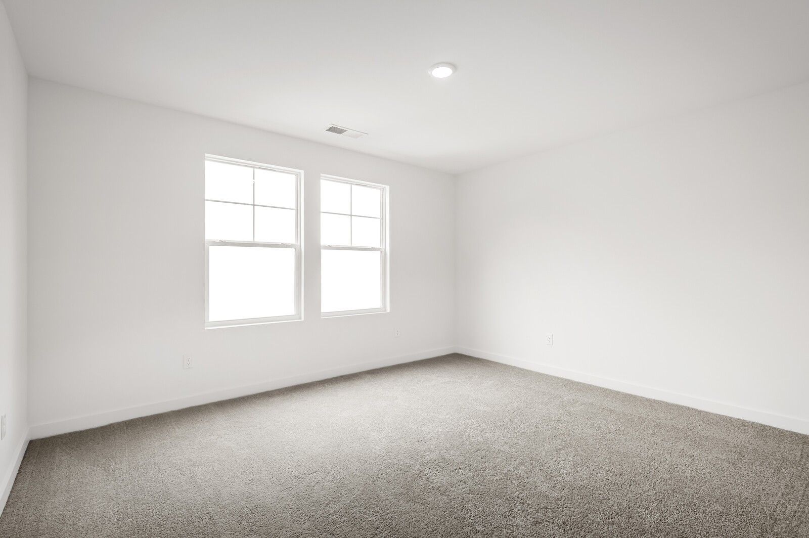 Bright, spacious secondary bedroom with plush carpet in The Logan C floor plan at Calista Farms in White House, Tennessee.