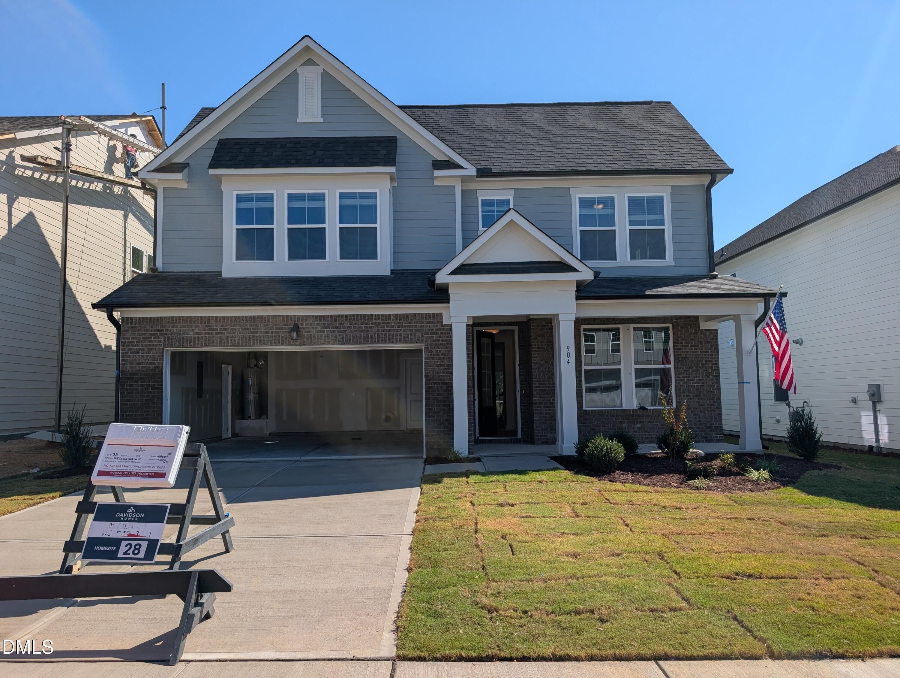 Exterior view of Davidson Homes' New Home at 904 Diana Victoria Court