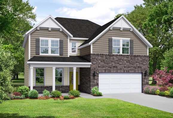 Exterior view of Davidson Homes' The Willow Floor Plan