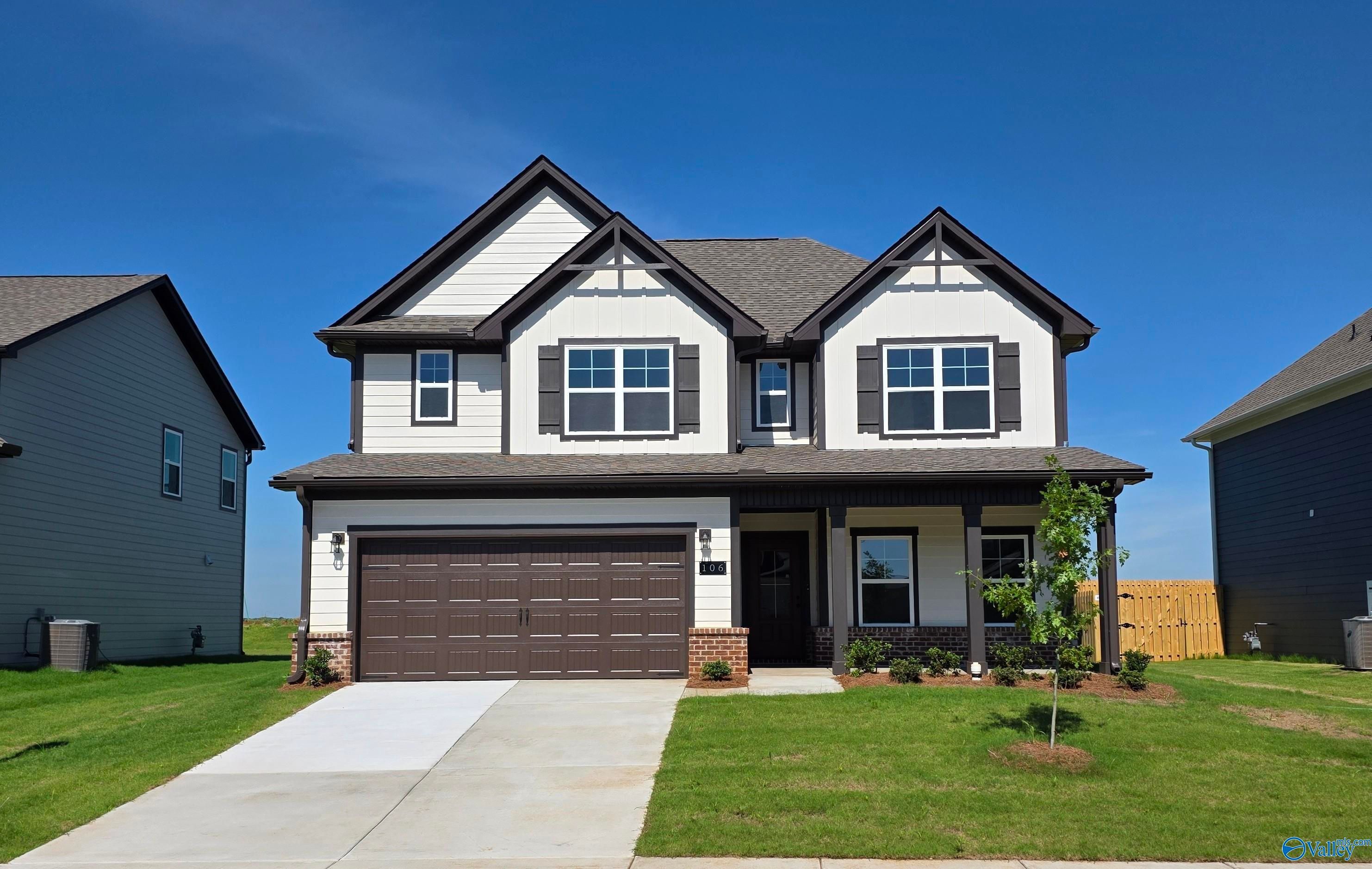Exterior view of Davidson Homes' New Home at 106 Alberta Harris Drive