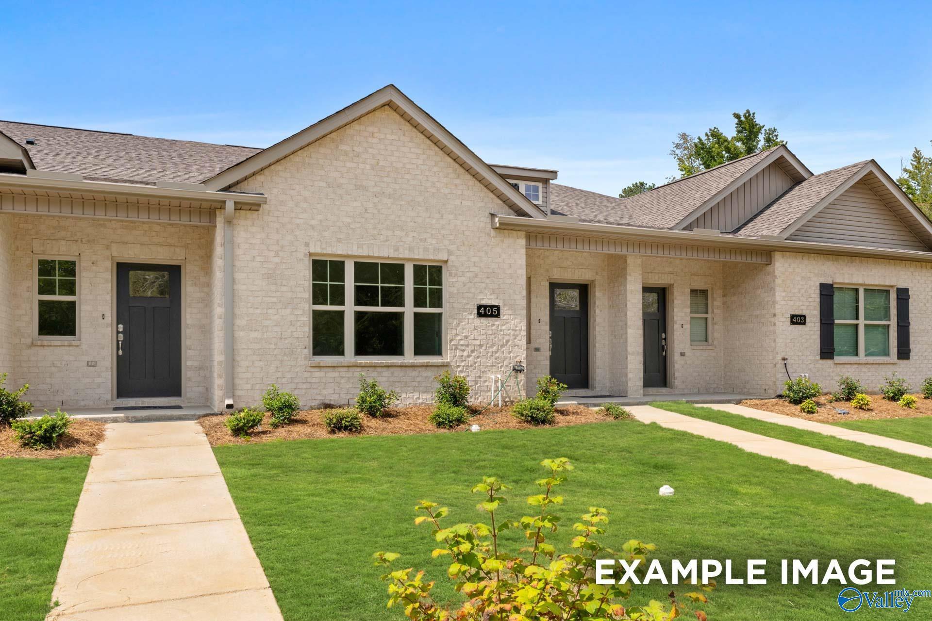 Exterior view of The Camilla C floor plan by Davidson Homes in The Retreat at Cain Park, Hartselle, Alabama.