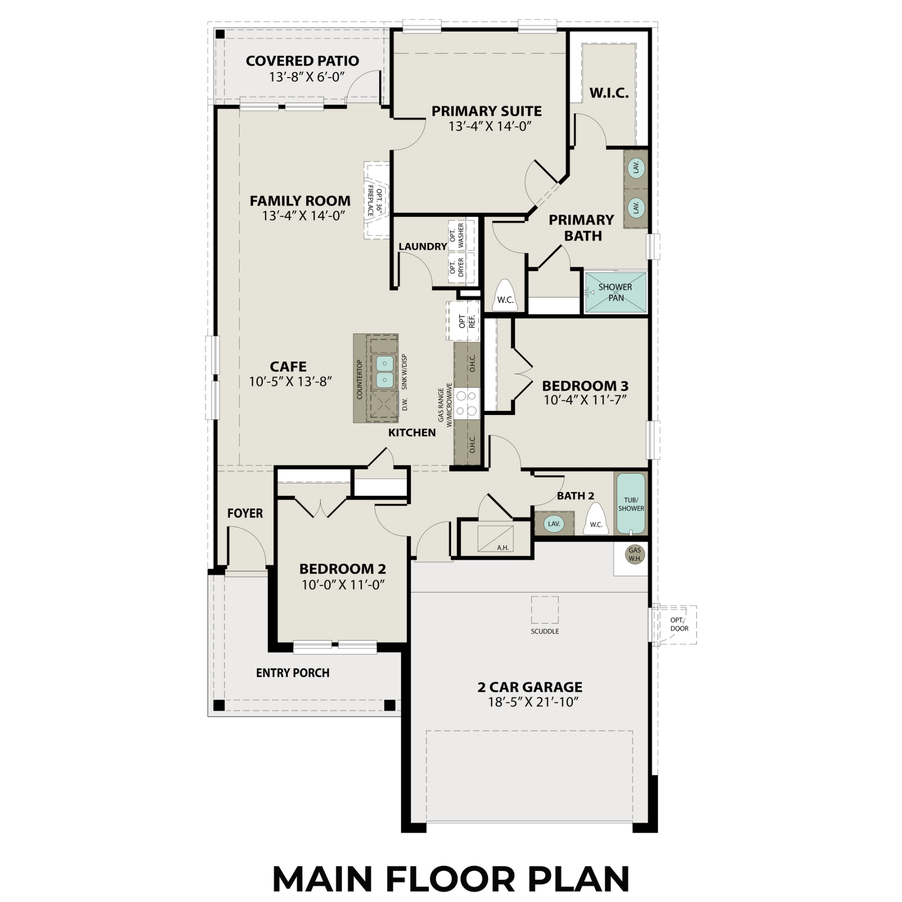 1 - The Costa C buildable floor plan layout in Davidson Homes Homes' Enclave at Newport community.