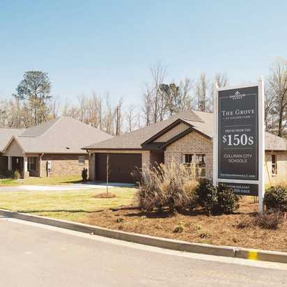 Sign at Davidson Homes' The Grove Community in Cullman, Alabama