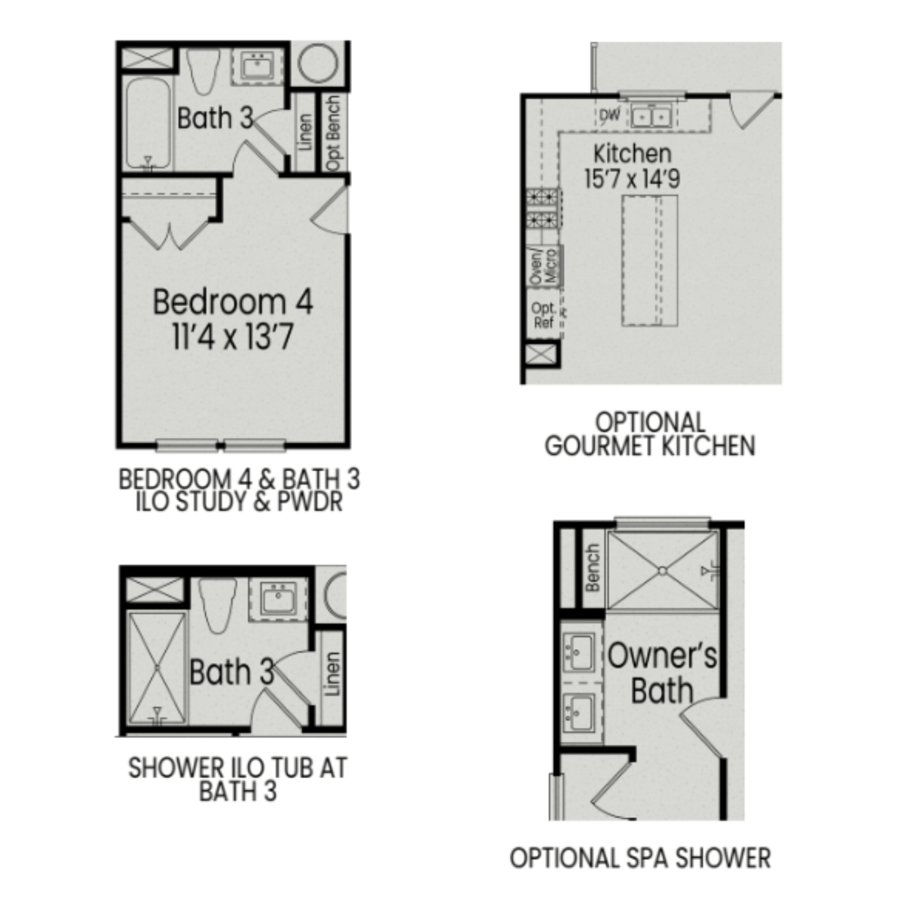 4 - The Avery Interior buildable floor plan layout in Davidson Homes Homes' Forestville Yard community.
